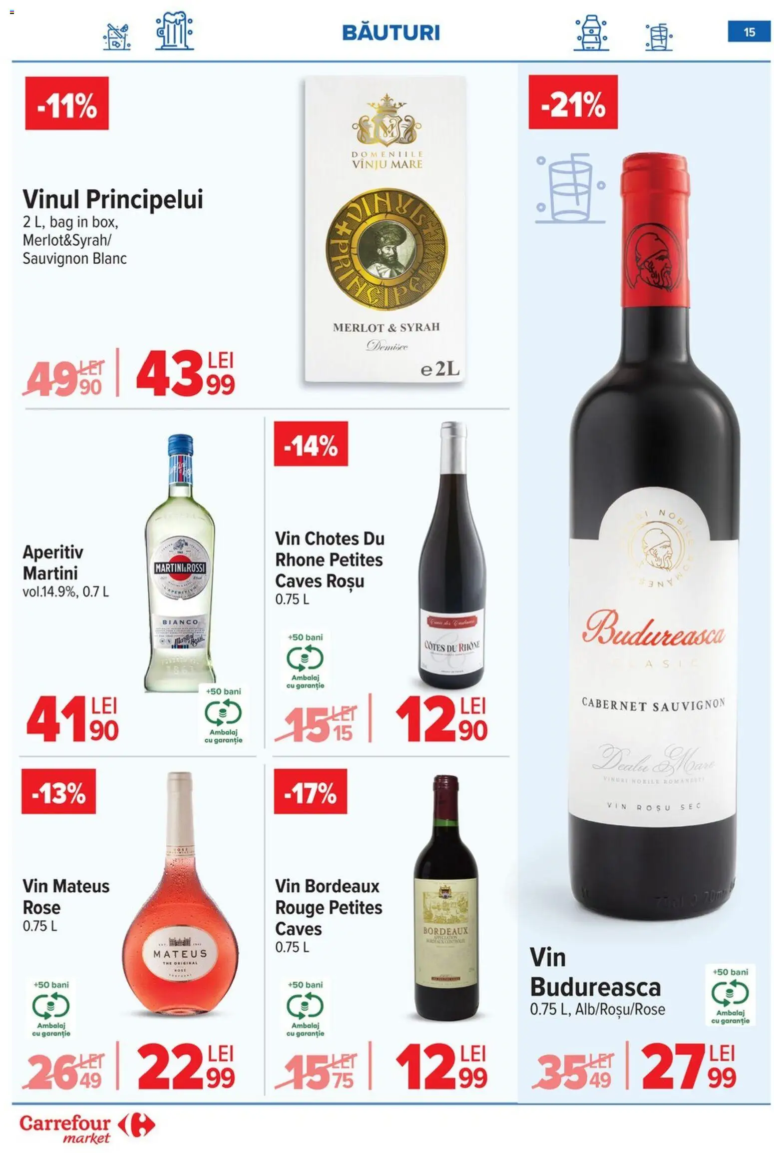 Catalog Carrefour 14 - 19 Ianuarie 2026 | Pagina 16 | Produse: Yulaf, Vin