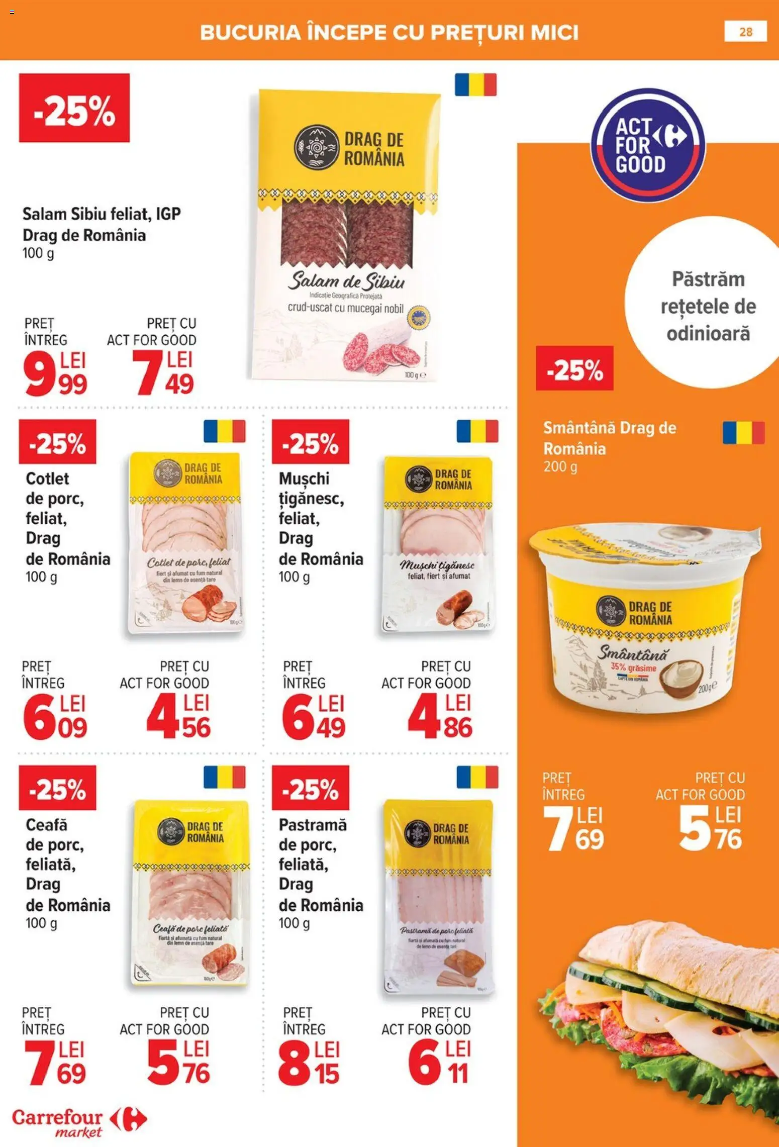 Catalog Carrefour 14 - 19 Ianuarie 2026 | Pagina 29 | Produse: Lait de coco, Mici, Salam, Smântână