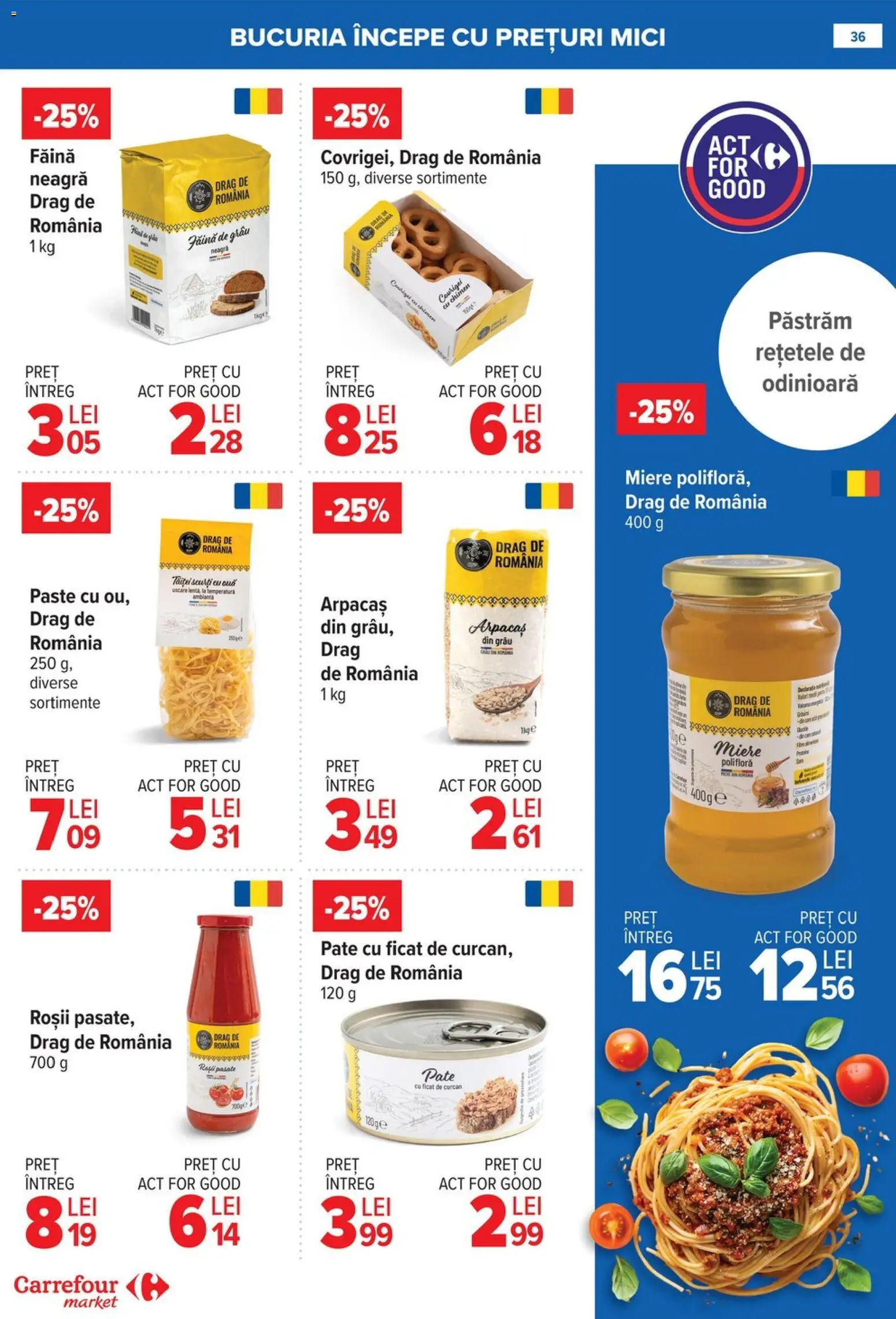 Catalog Carrefour 14 - 19 Ianuarie 2026 | Pagina 37 | Produse: Pate, Mici, Făină, Roșii