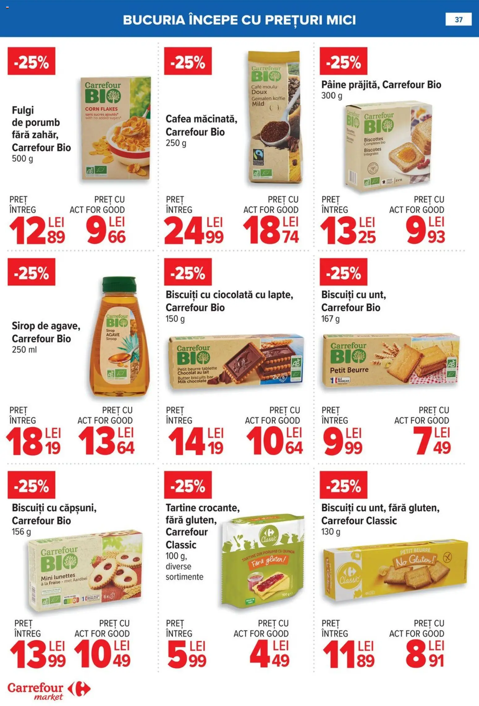 Catalog Carrefour 14 - 19 Ianuarie 2026 | Pagina 38 | Produse: Pâine, Ciocolată, Fulgi, Porumb