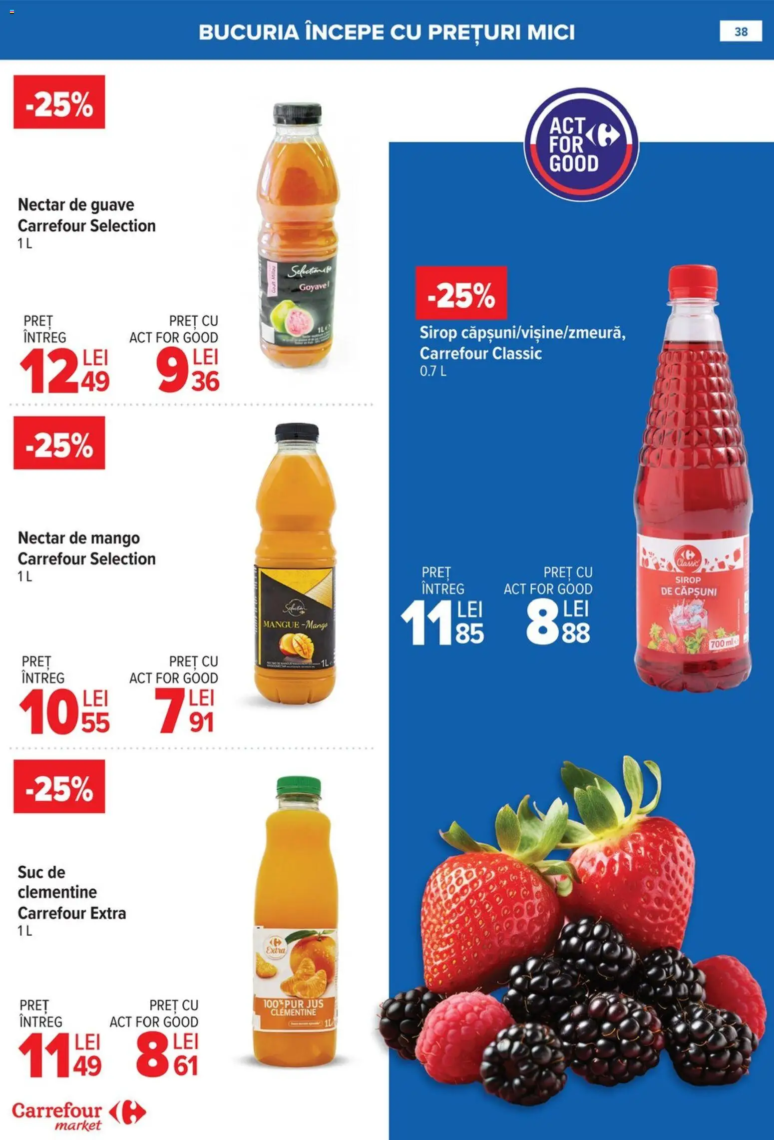 Catalog Carrefour 14 - 19 Ianuarie 2026 | Pagina 39 | Produse: Mici, Suc, Sirop, Mango