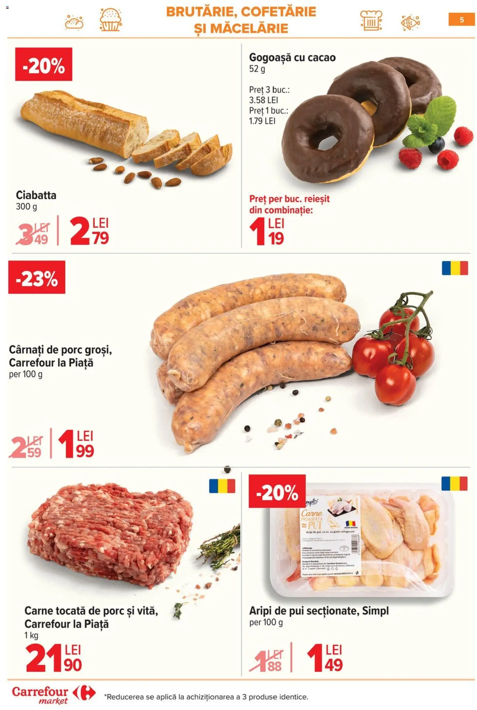 Catalog Carrefour 14 - 19 Ianuarie 2026 | Pagina 6 | Produse: Hacıyatmaz Kedi Oyuncağı, Carne tocată, Cacao, Cârnați