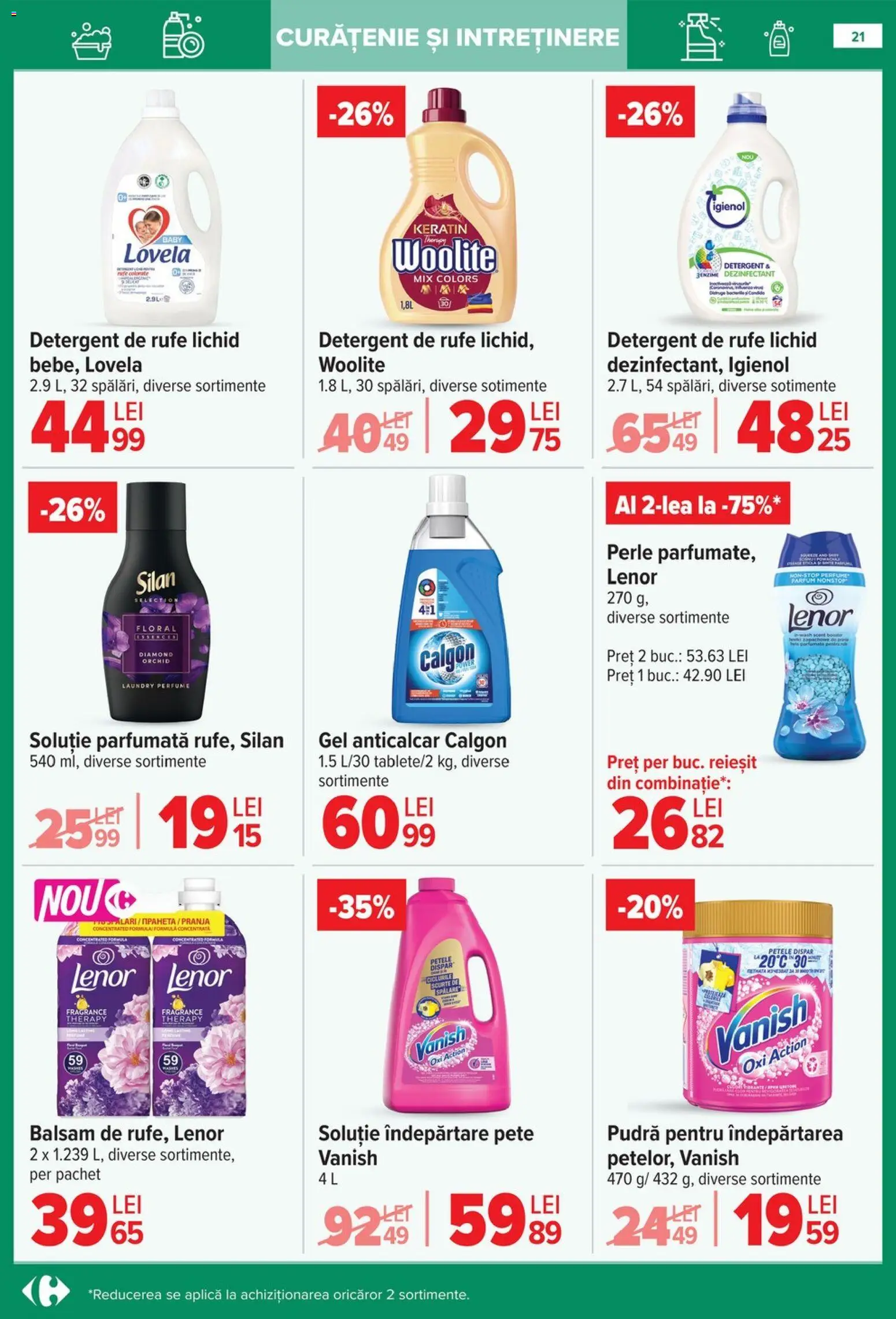 Catalog Carrefour 14 Ianuarie - 9 Februarie 2026 | Pagina 21 | Produse: Parfum, Balsam, Detergent, Çelik Mama ve Su Kabı