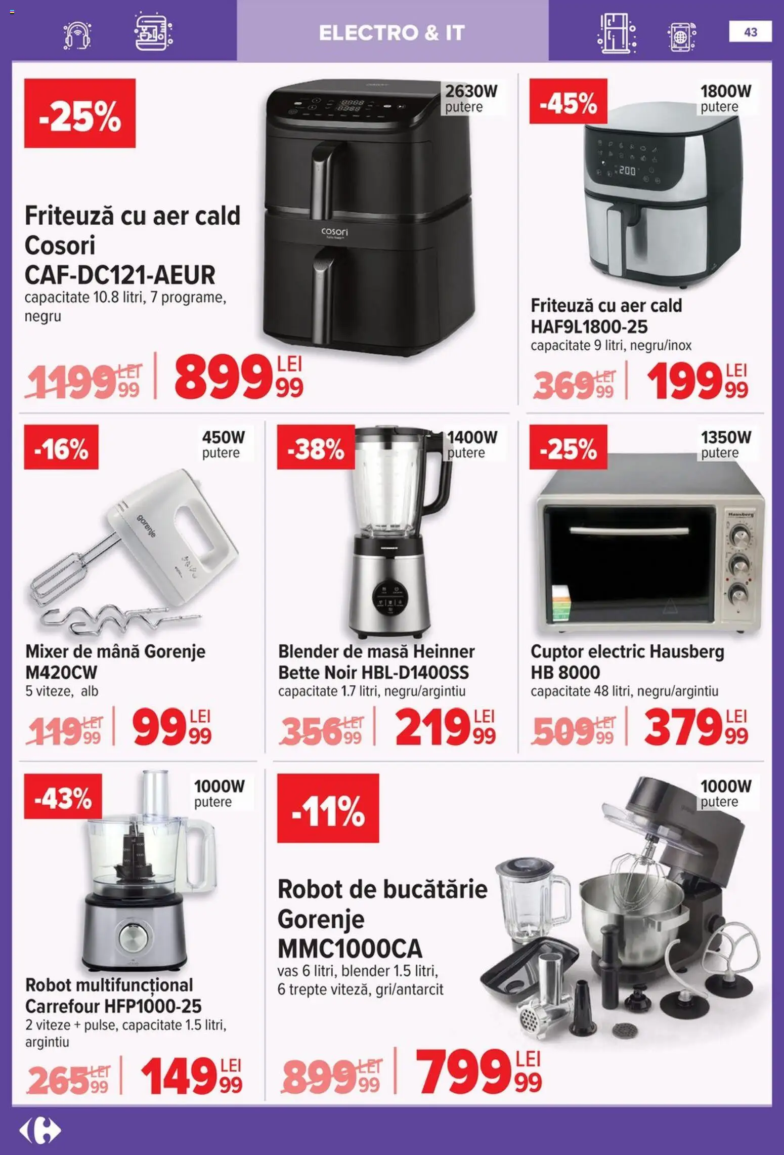 Catalog Carrefour 14 Ianuarie - 9 Februarie 2026 | Pagina 43 | Produse: Ginseng, Robot, Masă, Bucătărie