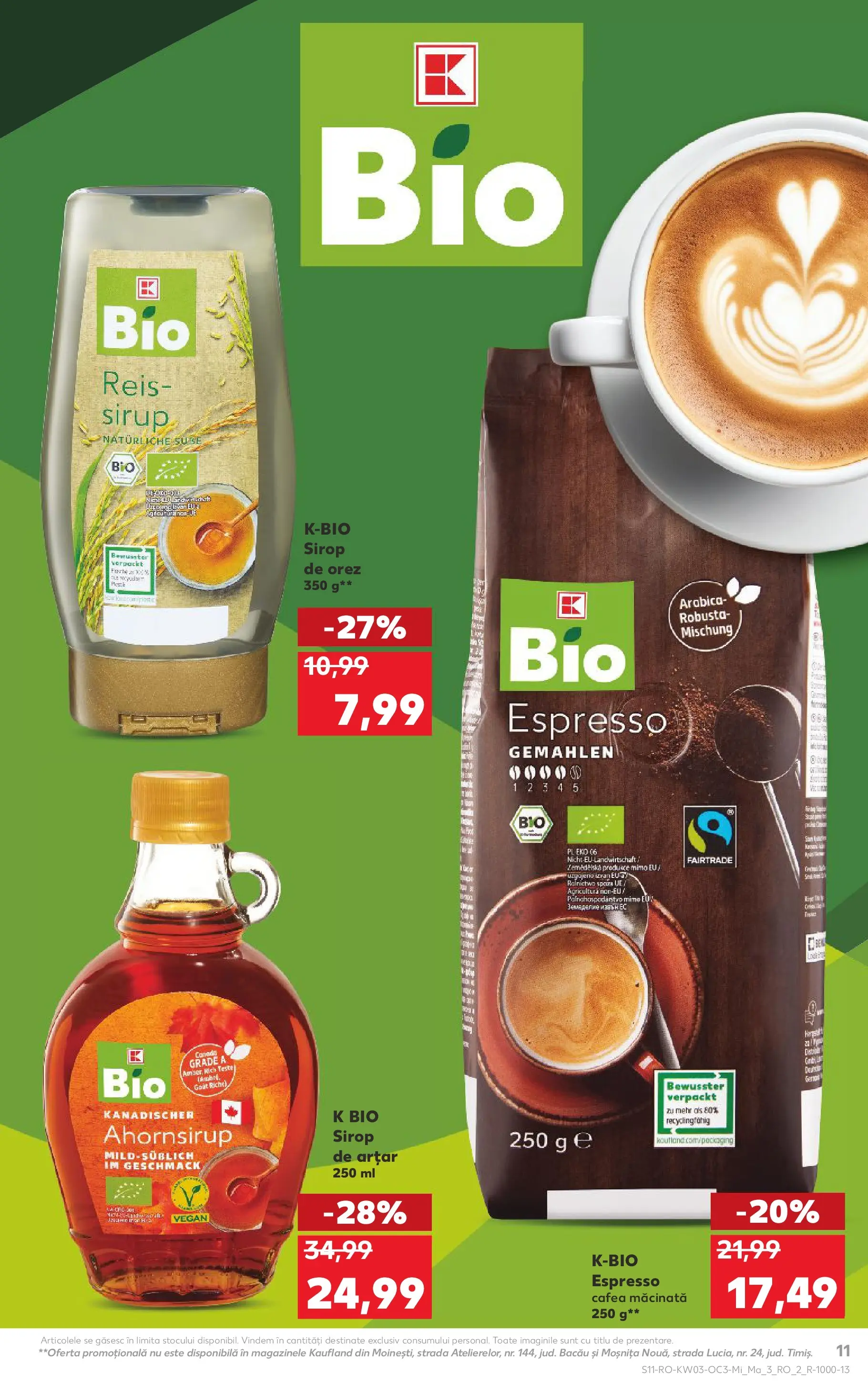Catalog Kaufland 14 - 19 Ianuarie 2026 | Pagina 11 | Produse: Cafea, Sirop de arțar, Orez, Sirop
