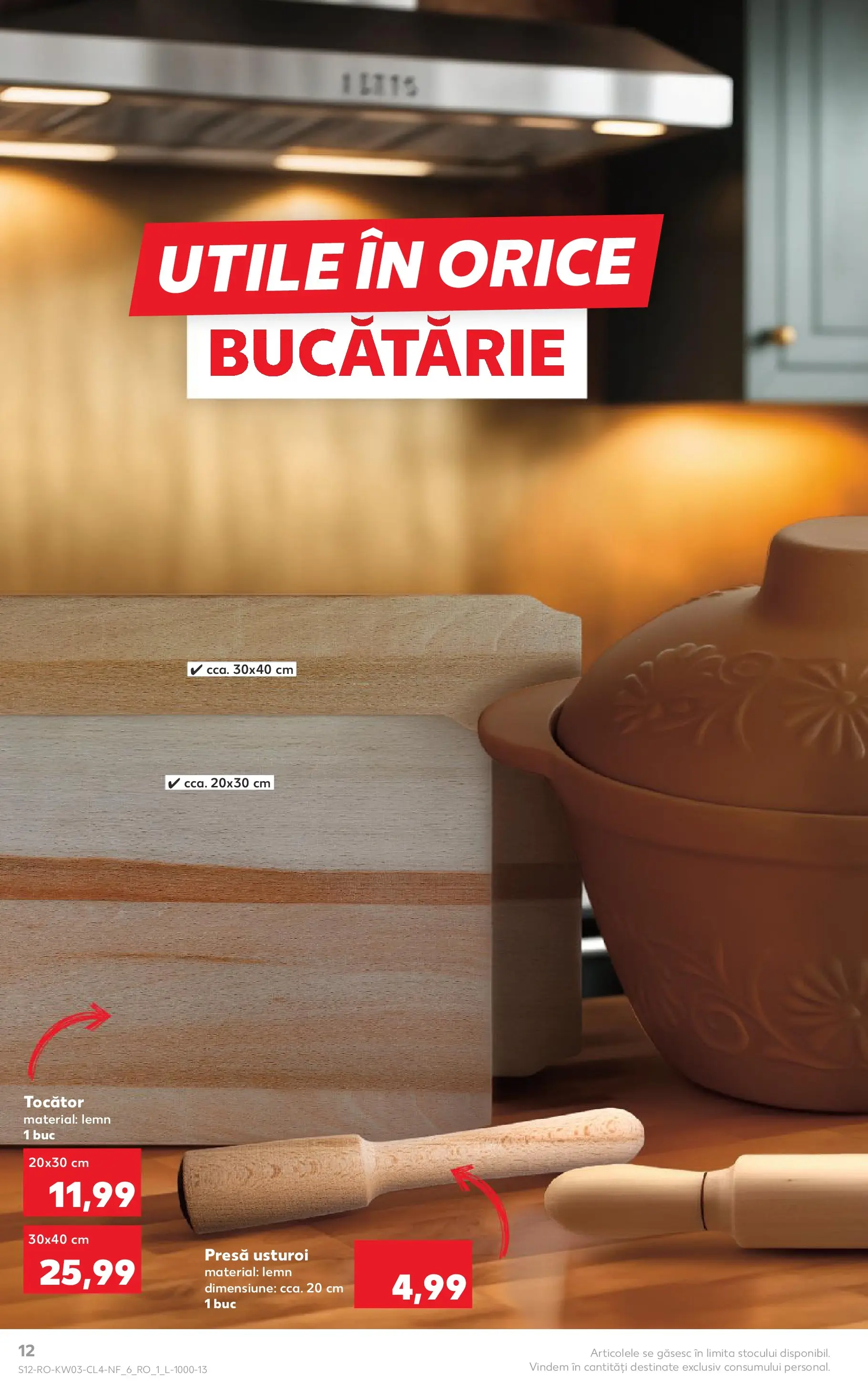 Catalog Kaufland 14 - 19 Ianuarie 2026 | Pagina 12 | Produse: Presă, Bucătărie, Tocător, Usturoi