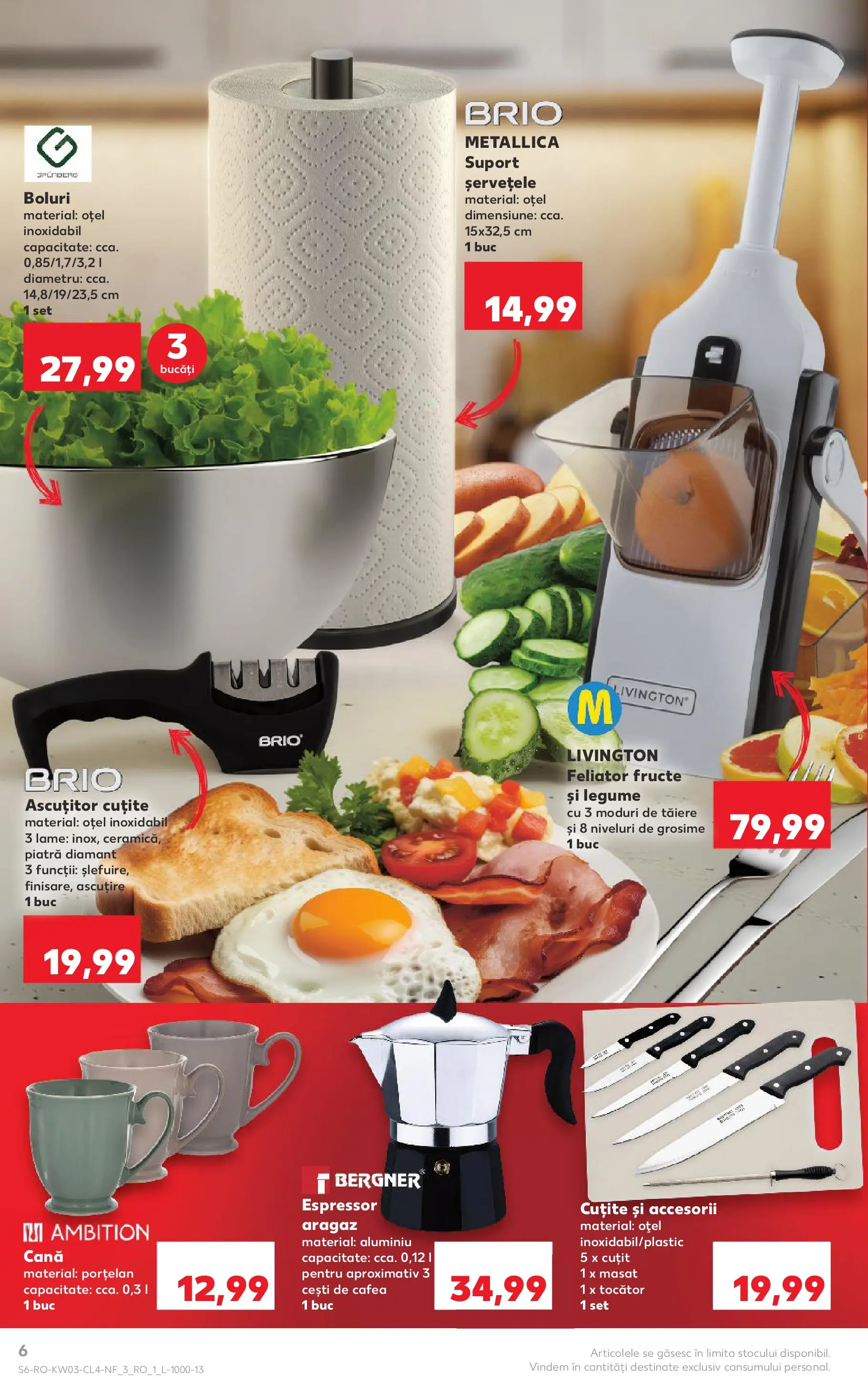 Catalog Kaufland 14 - 19 Ianuarie 2026 | Pagina 6 | Produse: Espressor, Cuțit, Cafea, Fructe