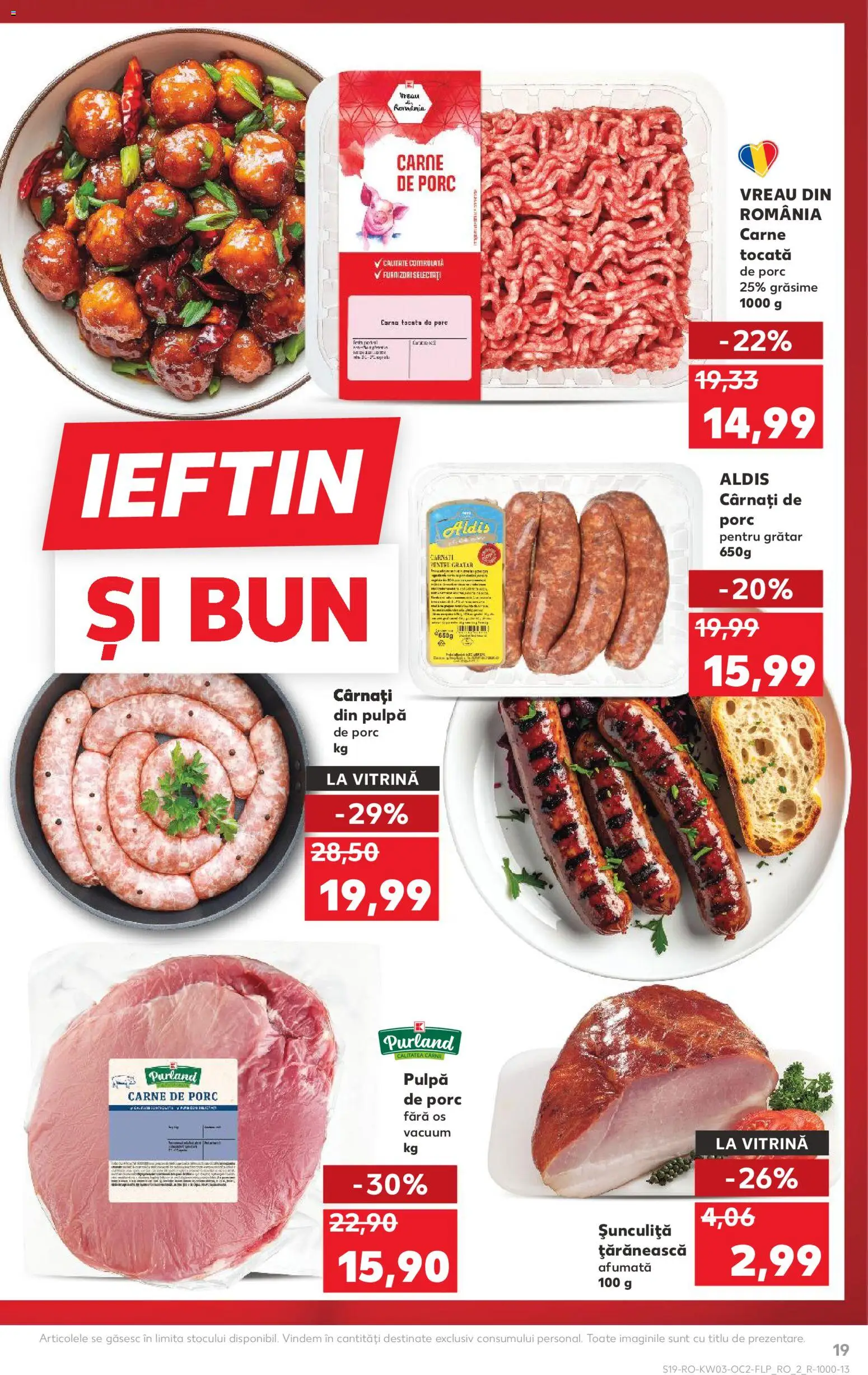 Catalog Kaufland 14 - 19 Ianuarie 2026 | Pagina 19 | Produse: Grătar, Carne De Porc, Carne tocată, Cârnați