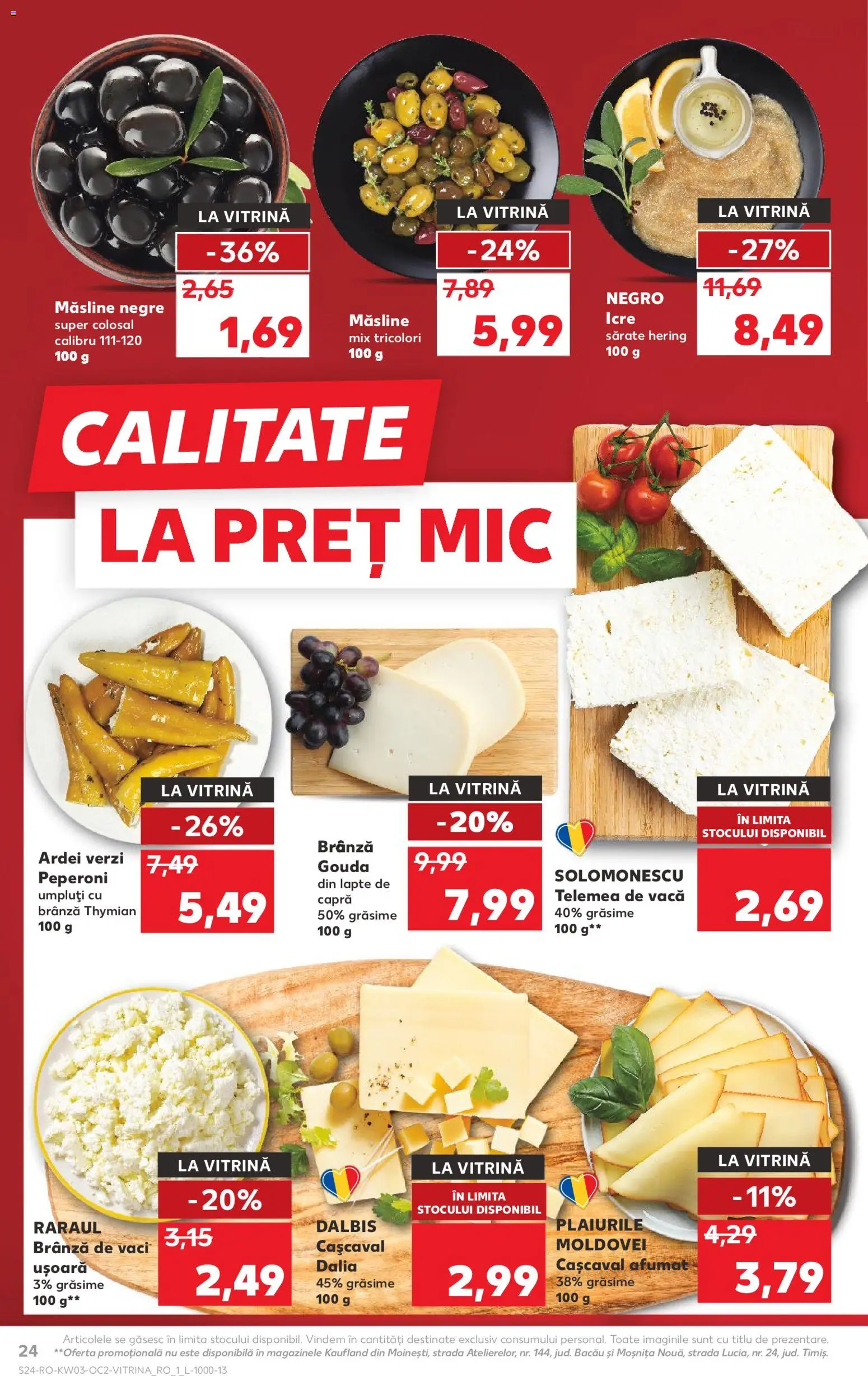 Catalog Kaufland 14 - 19 Ianuarie 2026 | Pagina 24 | Produse: Cașcaval, Lapte, Brânză, Gouda