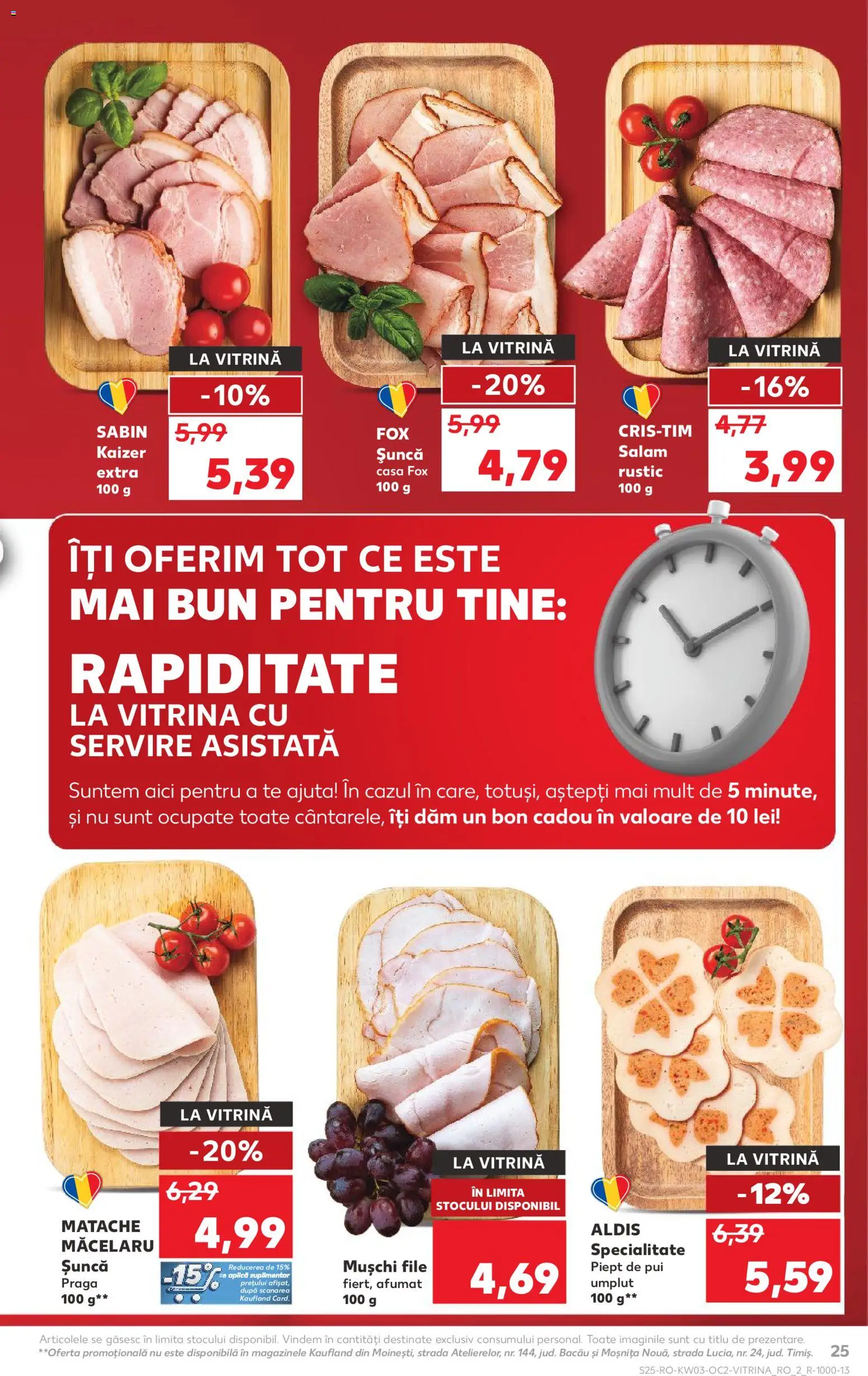 Catalog Kaufland 14 - 19 Ianuarie 2026 | Pagina 25 | Produse: Hacıyatmaz Kedi Oyuncağı, Vitrină, Salam, Șuncă