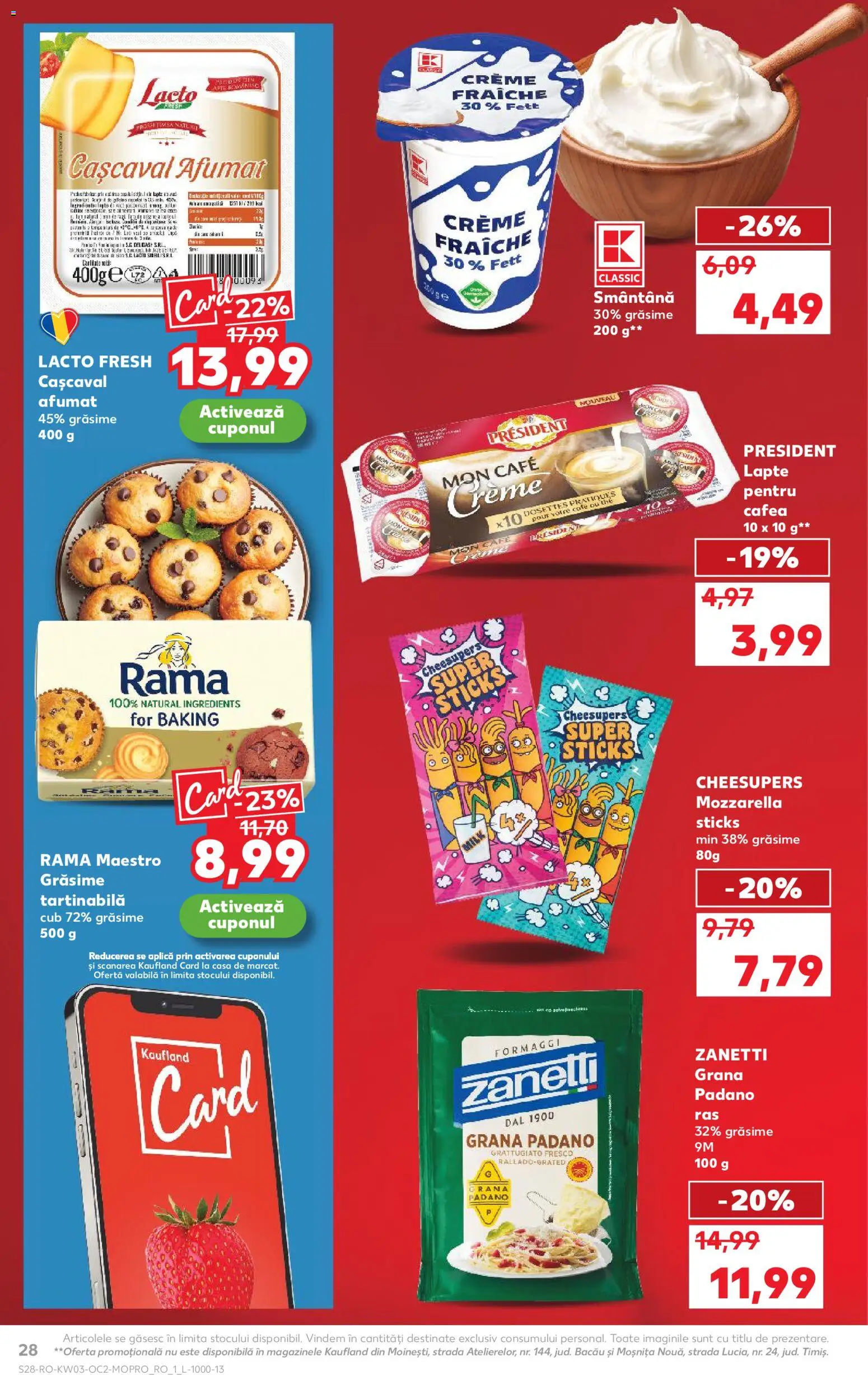 Catalog Kaufland 14 - 19 Ianuarie 2026 | Pagina 28 | Produse: Lapte, Cremă, Cafea, Smântână