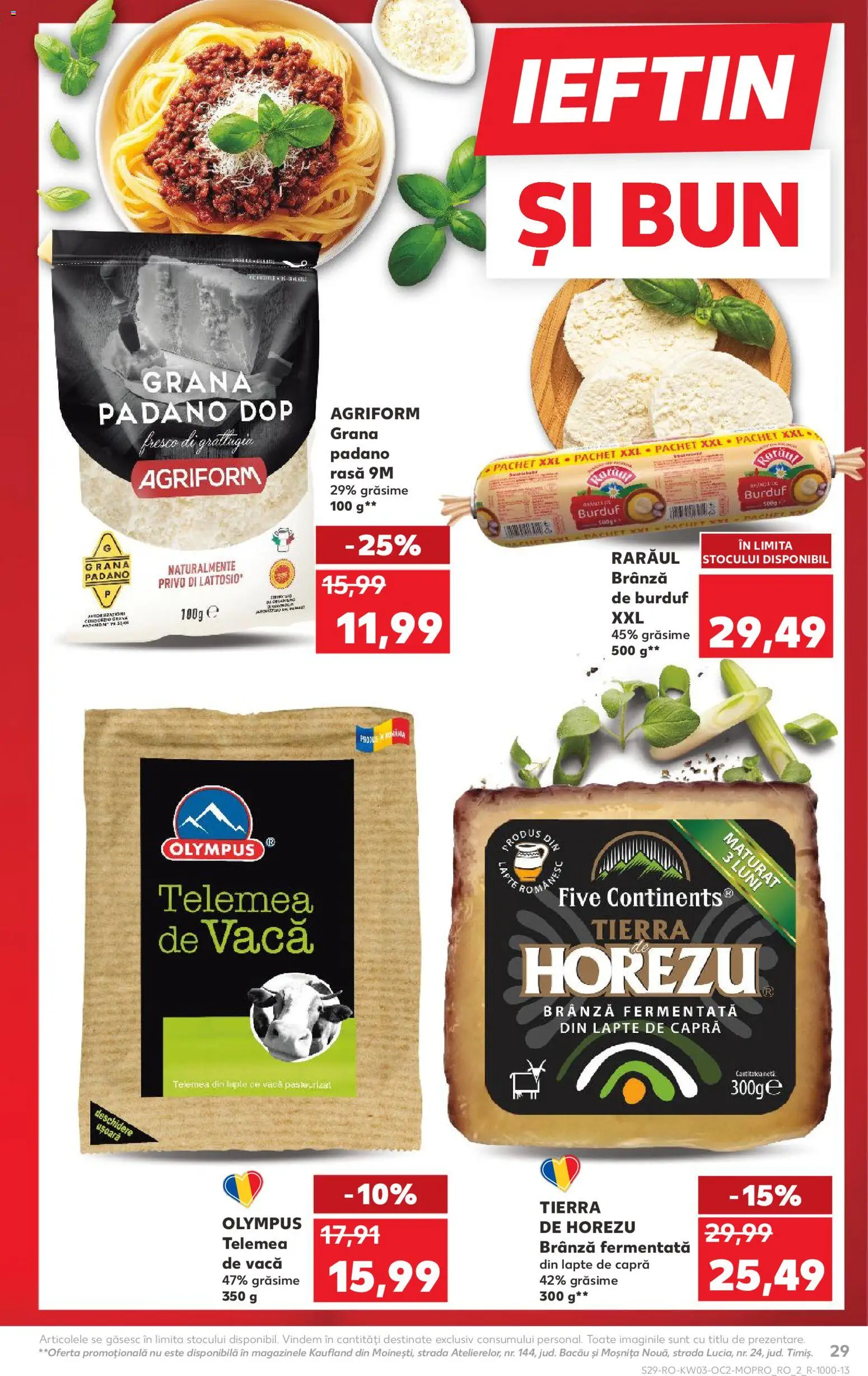 Catalog Kaufland 14 - 19 Ianuarie 2026 | Pagina 29 | Produse: Lapte, Brânză