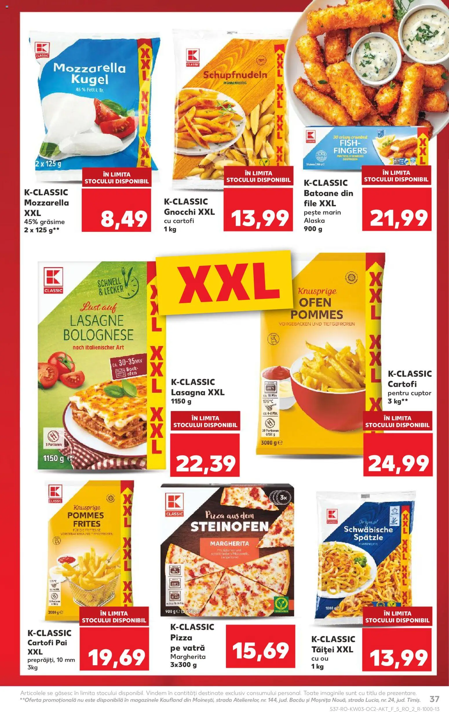 Catalog Kaufland 14 - 19 Ianuarie 2026 | Pagina 37 | Produse: Cuptor, Lasagna, Noodles, Cartofi