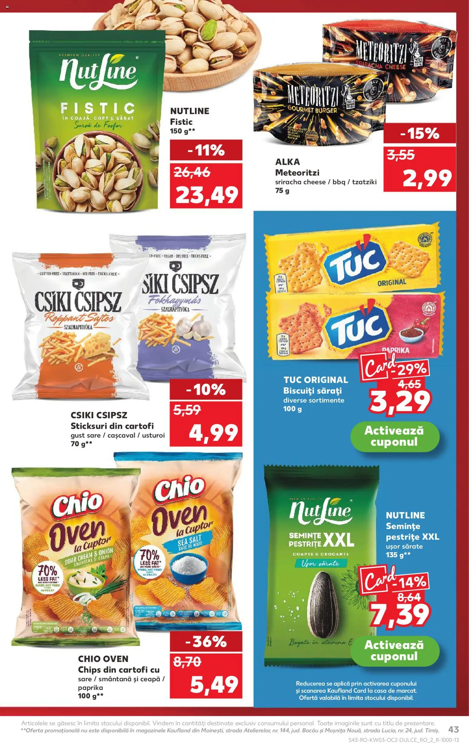 Catalog Kaufland 14 - 19 Ianuarie 2026 | Pagina 43 | Produse: Sticksuri, Fistic, Sare, Usturoi