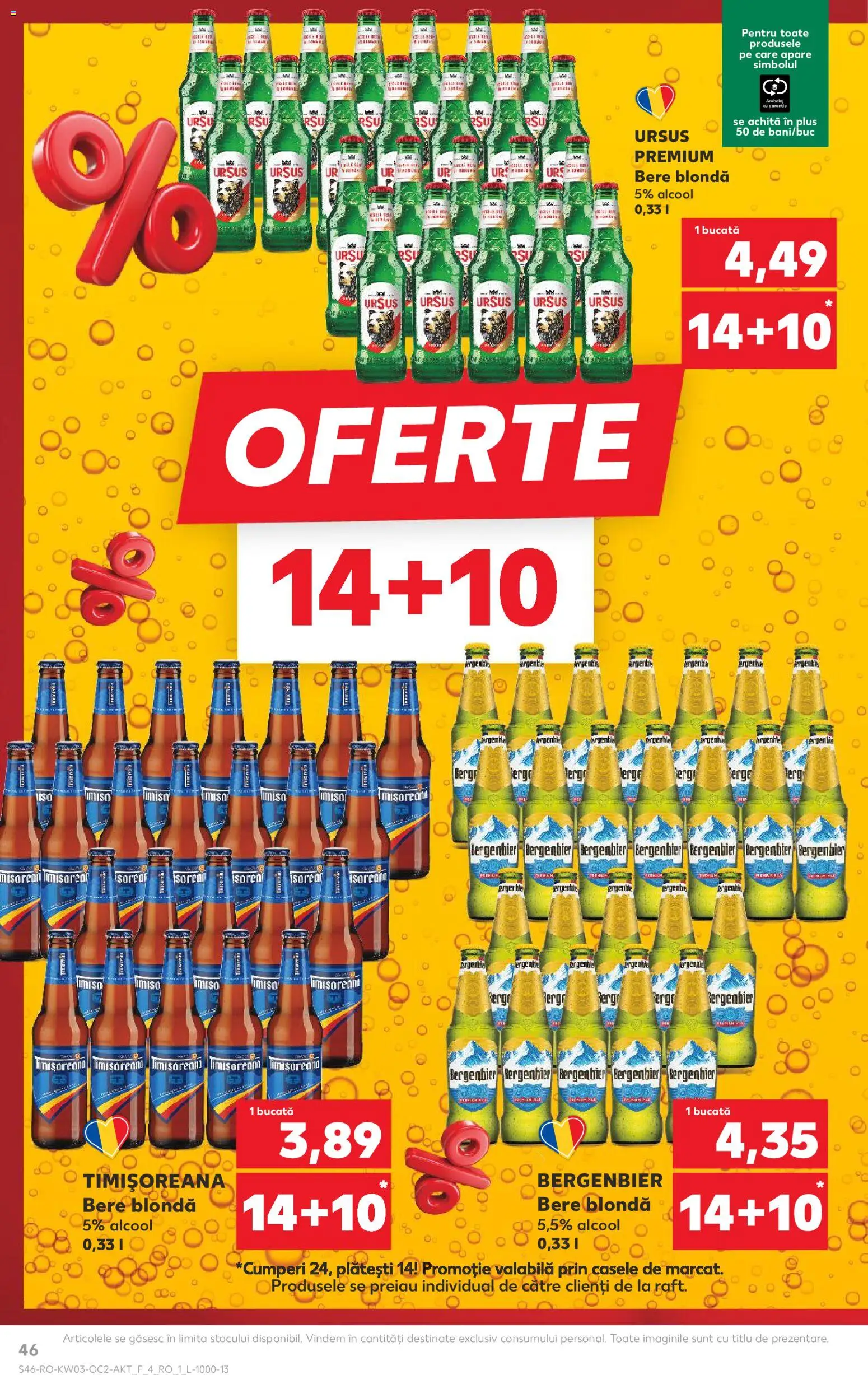 Catalog Kaufland 14 - 19 Ianuarie 2026 | Pagina 46 | Produse: Bere, Plastik Kulübe