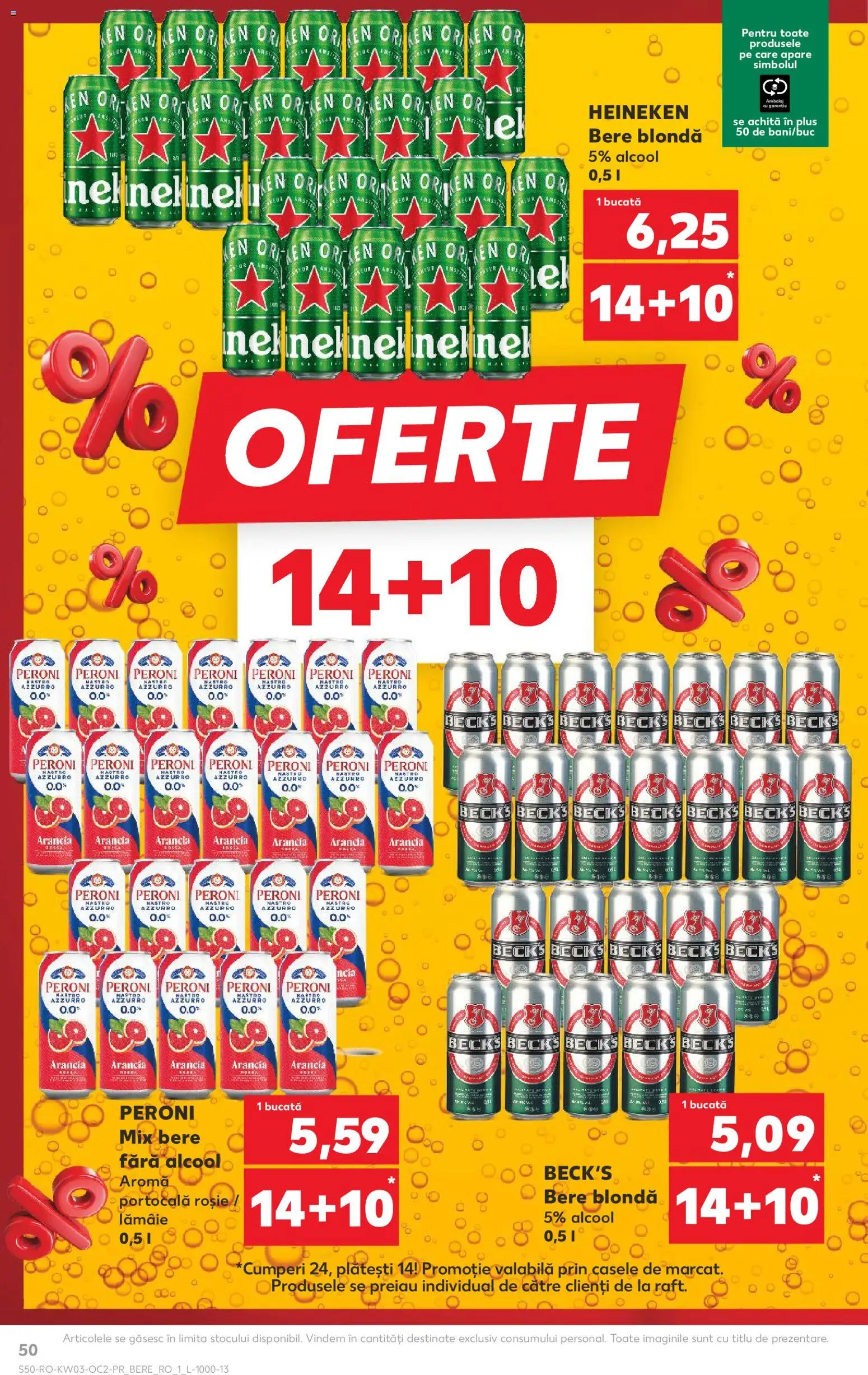 Catalog Kaufland 14 - 19 Ianuarie 2026 | Pagina 50 | Produse: Bere, Lămâie
