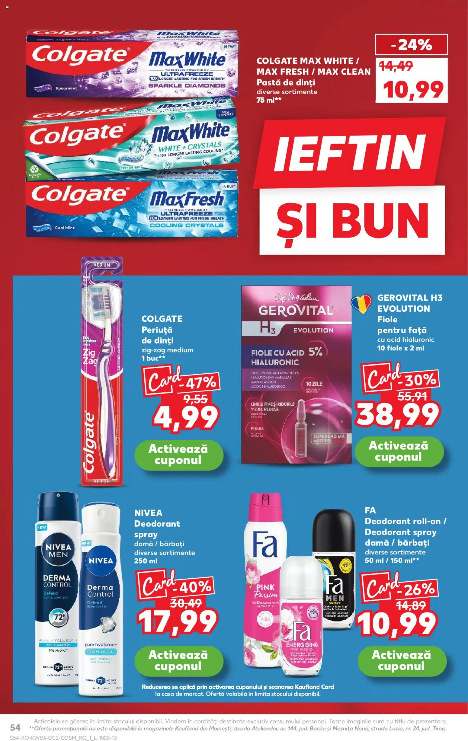 Catalog Kaufland 14 - 19 Ianuarie 2026 | Pagina 54 | Produse: Serum, Pomelo, Pastă de dinți, Periuță de dinți