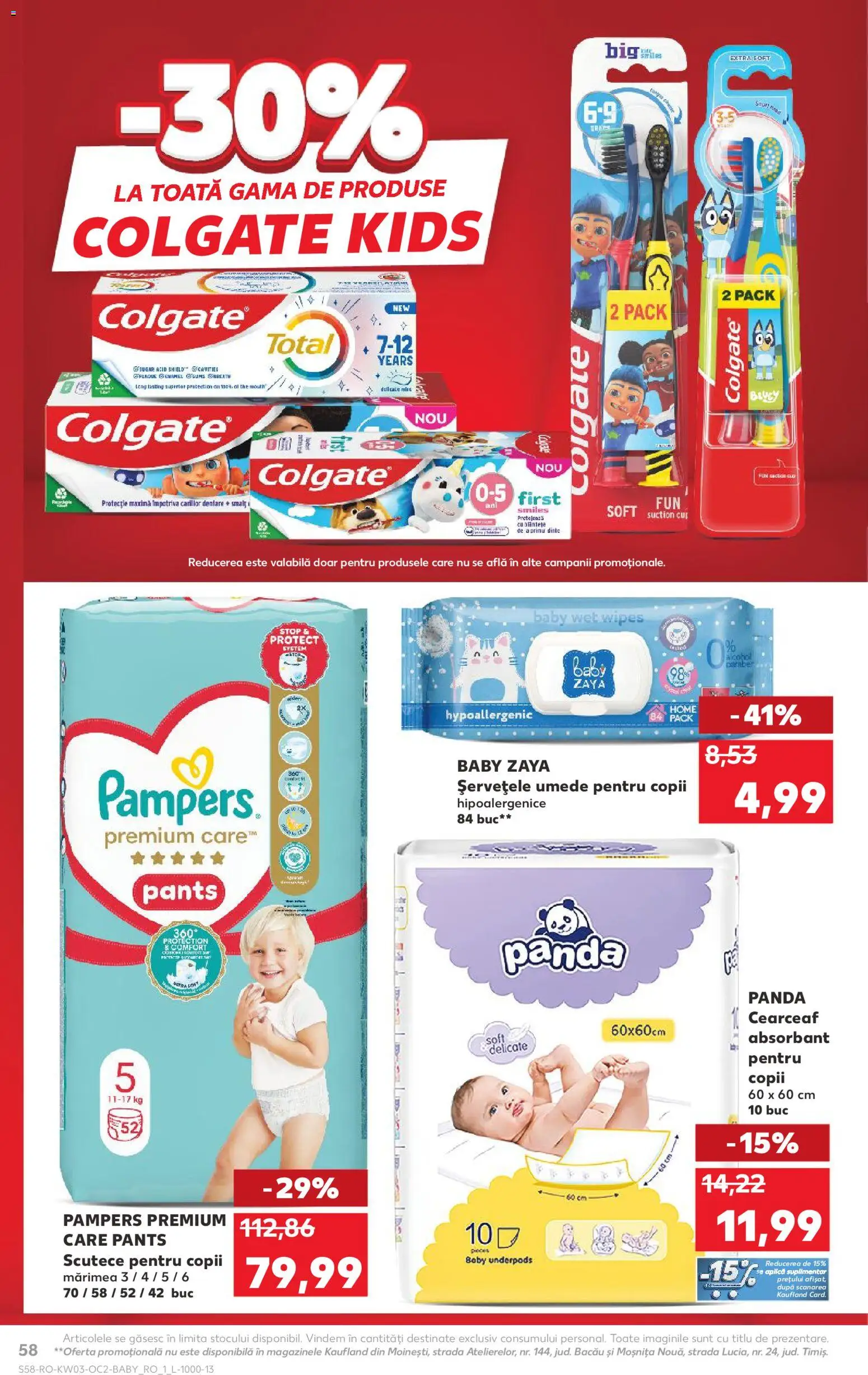 Catalog Kaufland 14 - 19 Ianuarie 2026 | Pagina 58 | Produse: Pirinç gevreği, Șervețele umede, Scutece