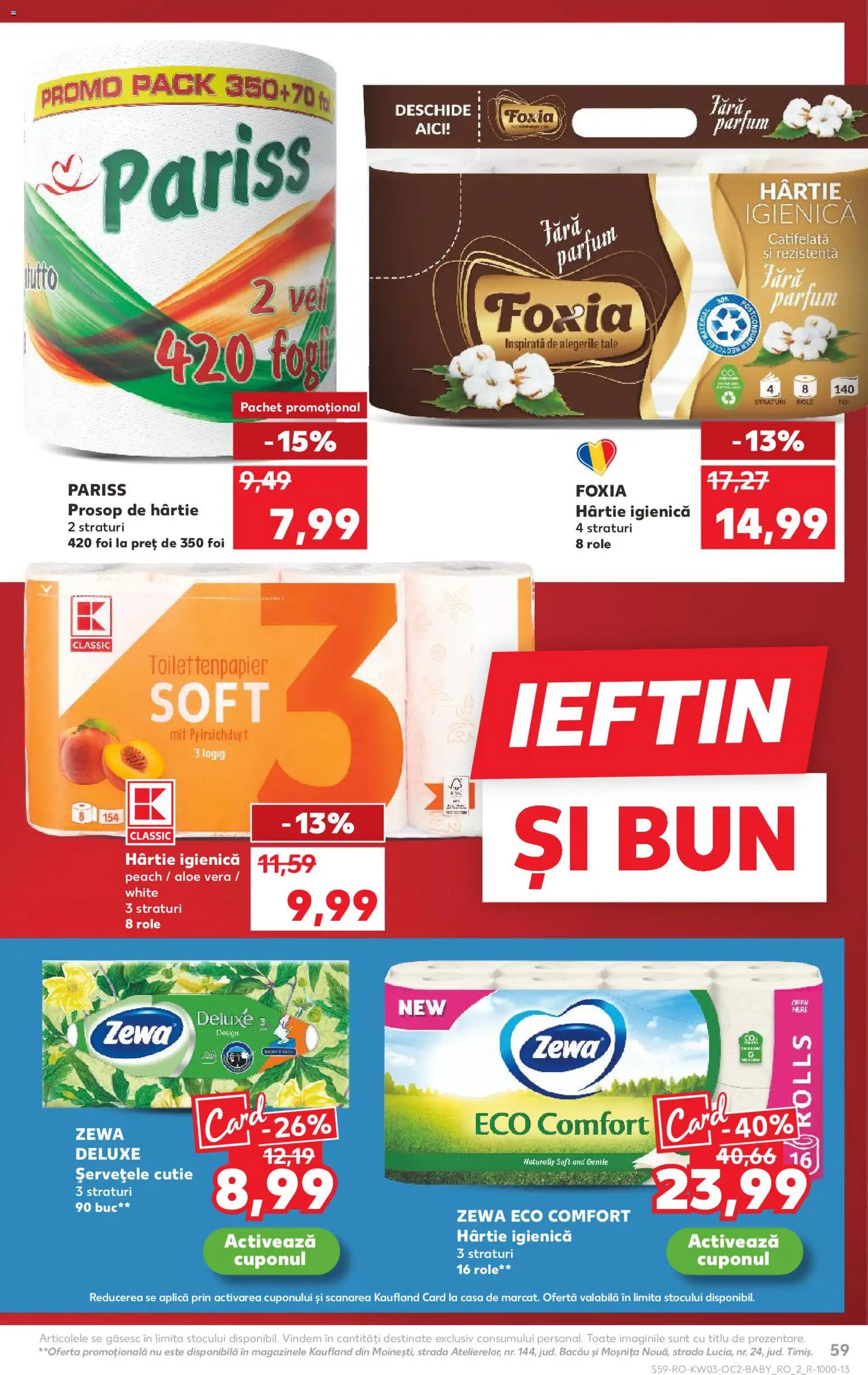 Catalog Kaufland 14 - 19 Ianuarie 2026 | Pagina 59 | Produse: Aloe vera, Role, Cutie, Parfum