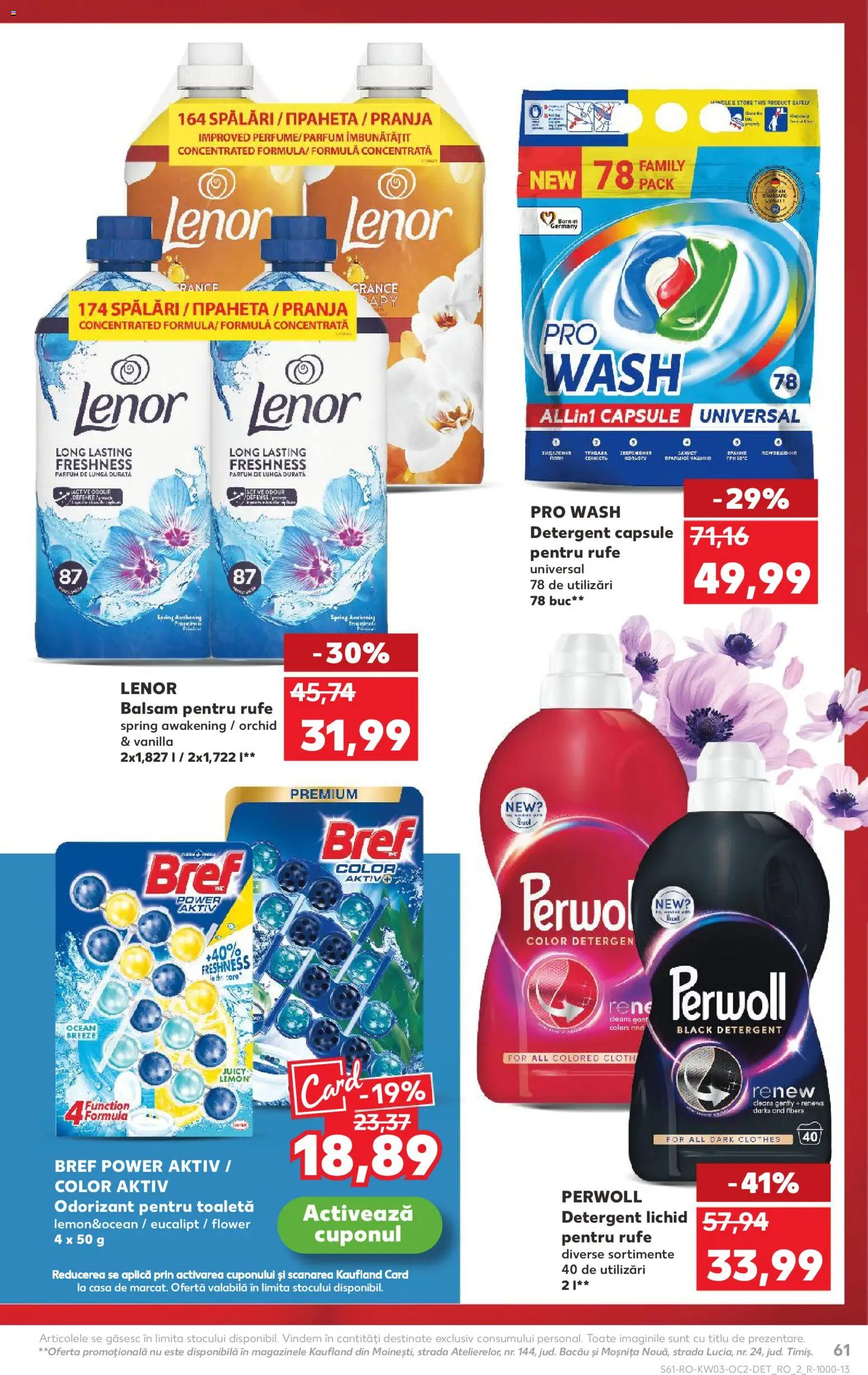 Catalog Kaufland 14 - 19 Ianuarie 2026 | Pagina 61 | Produse: Toaletă, Parfum, Balsam, Detergent