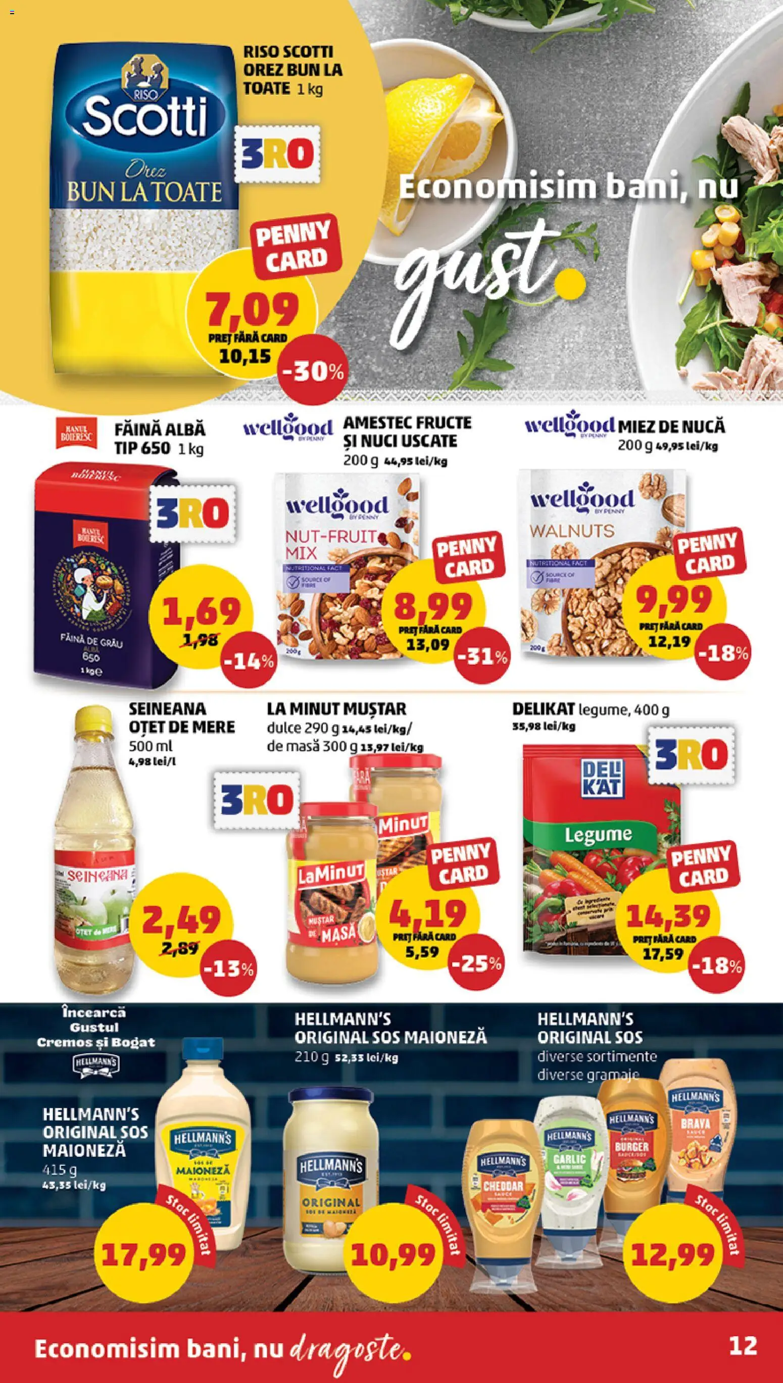 Catalog PENNY Market 14 - 19 Ianuarie 2026 | Pagina 12 | Produse: Apple, Oțet, Făină, Burger