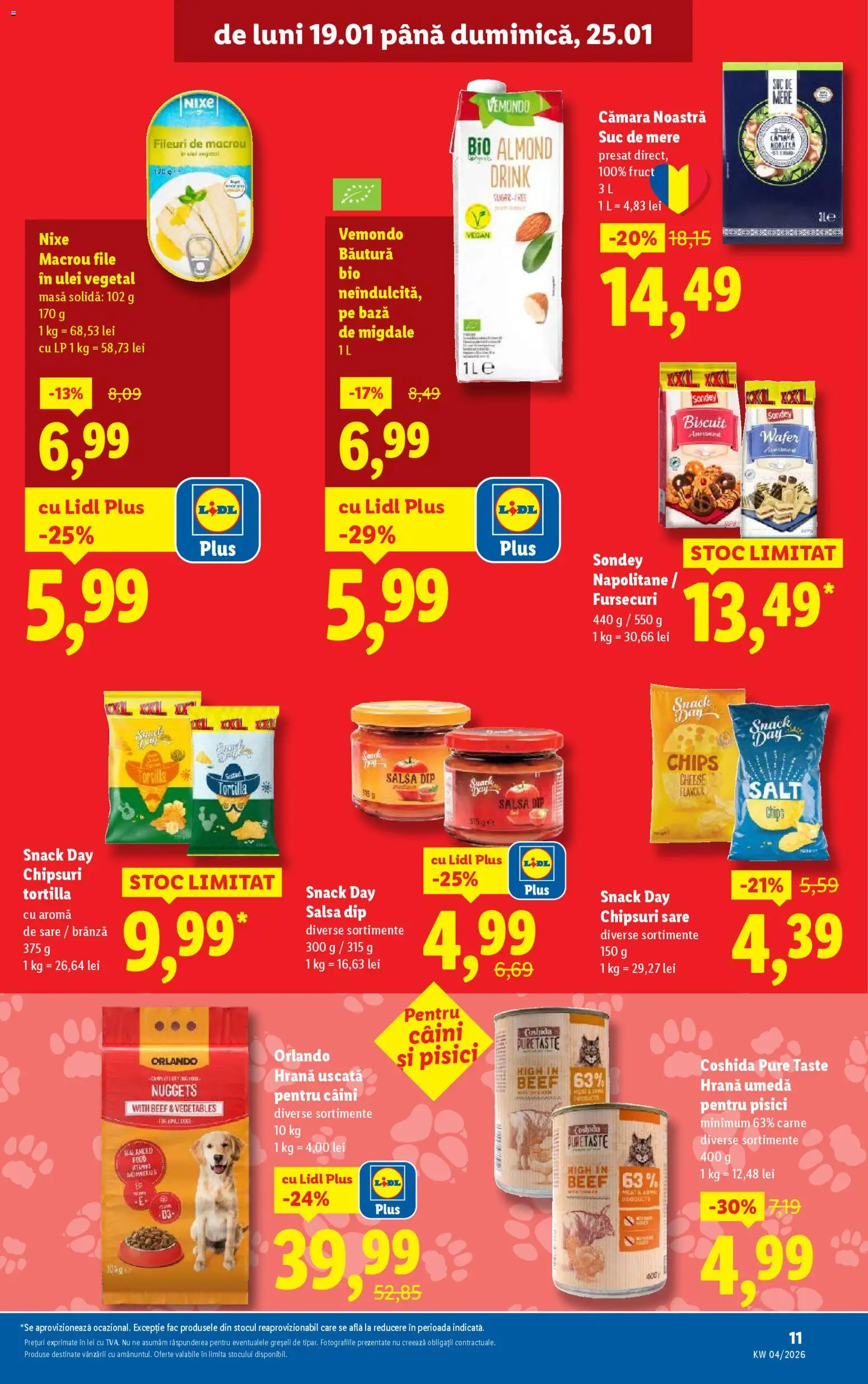 Catalog LIDL 19 - 24 Ianuarie 2026 | Pagina 11 | Produse: Masă, Brânză, Ulei, Mere