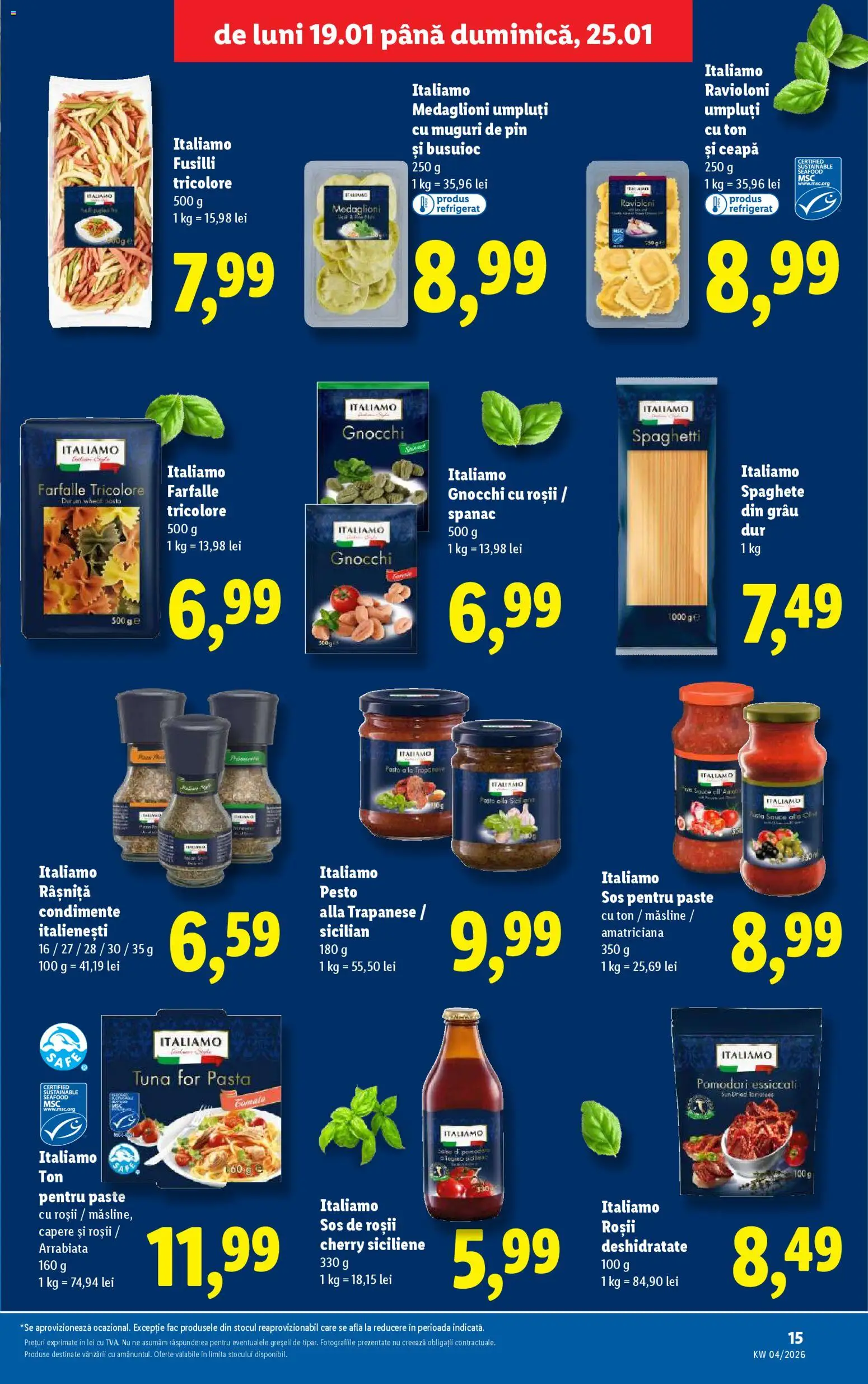 Catalog LIDL 19 - 24 Ianuarie 2026 | Pagina 15 | Produse: Brokoli, Roșii, Kanca, Ceapă