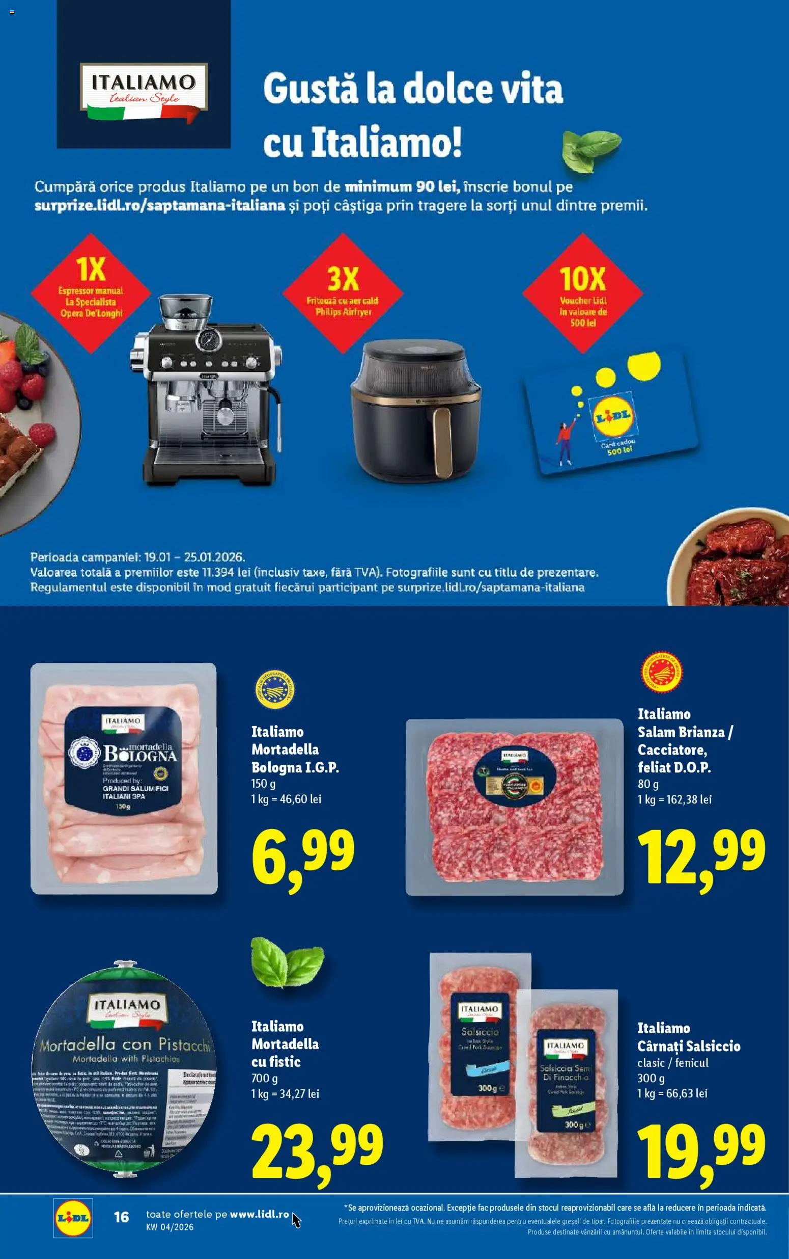 Catalog LIDL 19 - 24 Ianuarie 2026 | Pagina 16 | Produse: Delgeç, Ginseng, Fistic, Cârnați