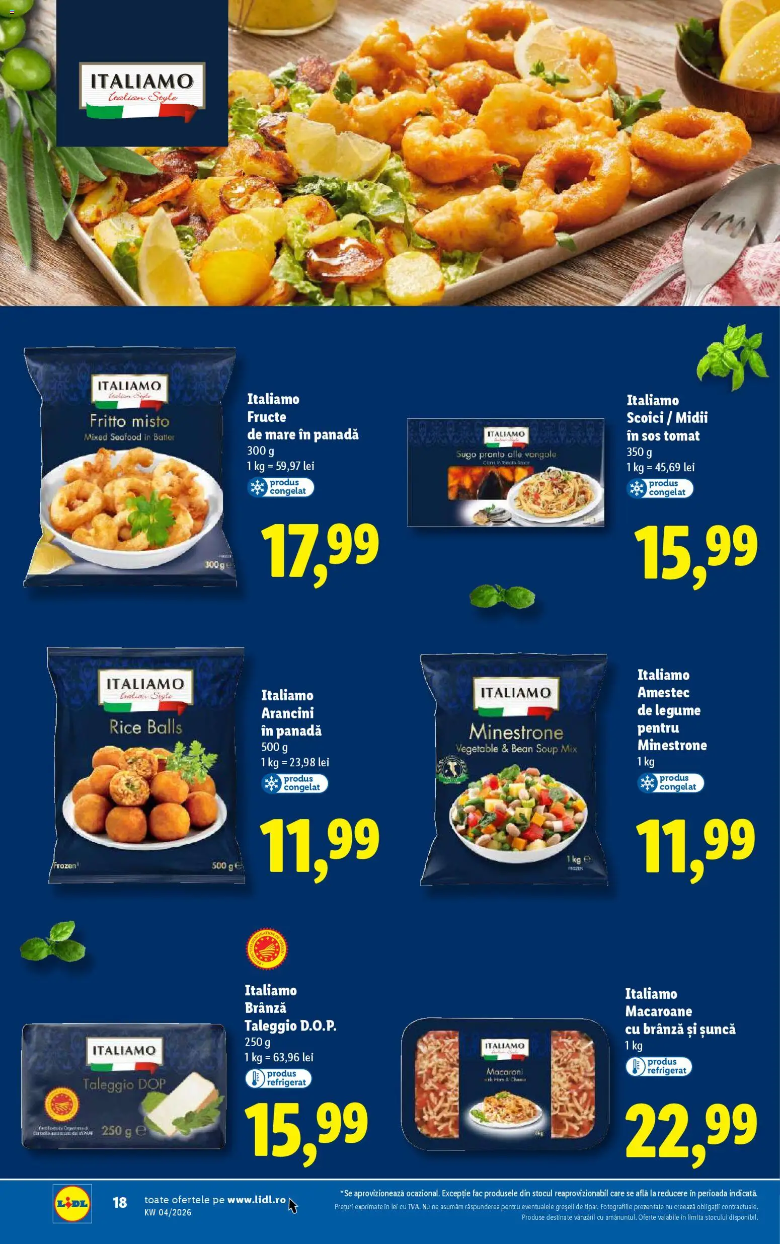 Catalog LIDL 19 - 24 Ianuarie 2026 | Pagina 18 | Produse: Delgeç, Șuncă, Legume, Fructe