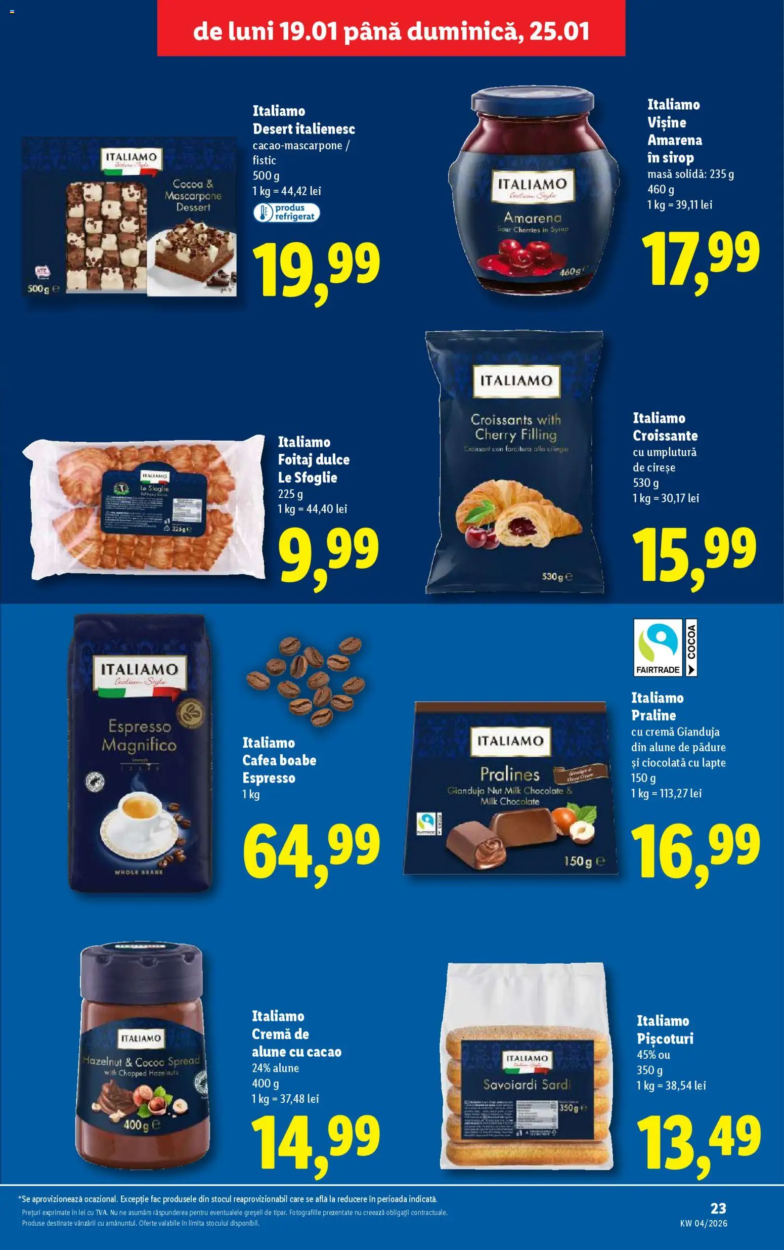 Catalog LIDL 19 - 24 Ianuarie 2026 | Pagina 23 | Produse: Alune, Praline, Cremă, Ciocolată
