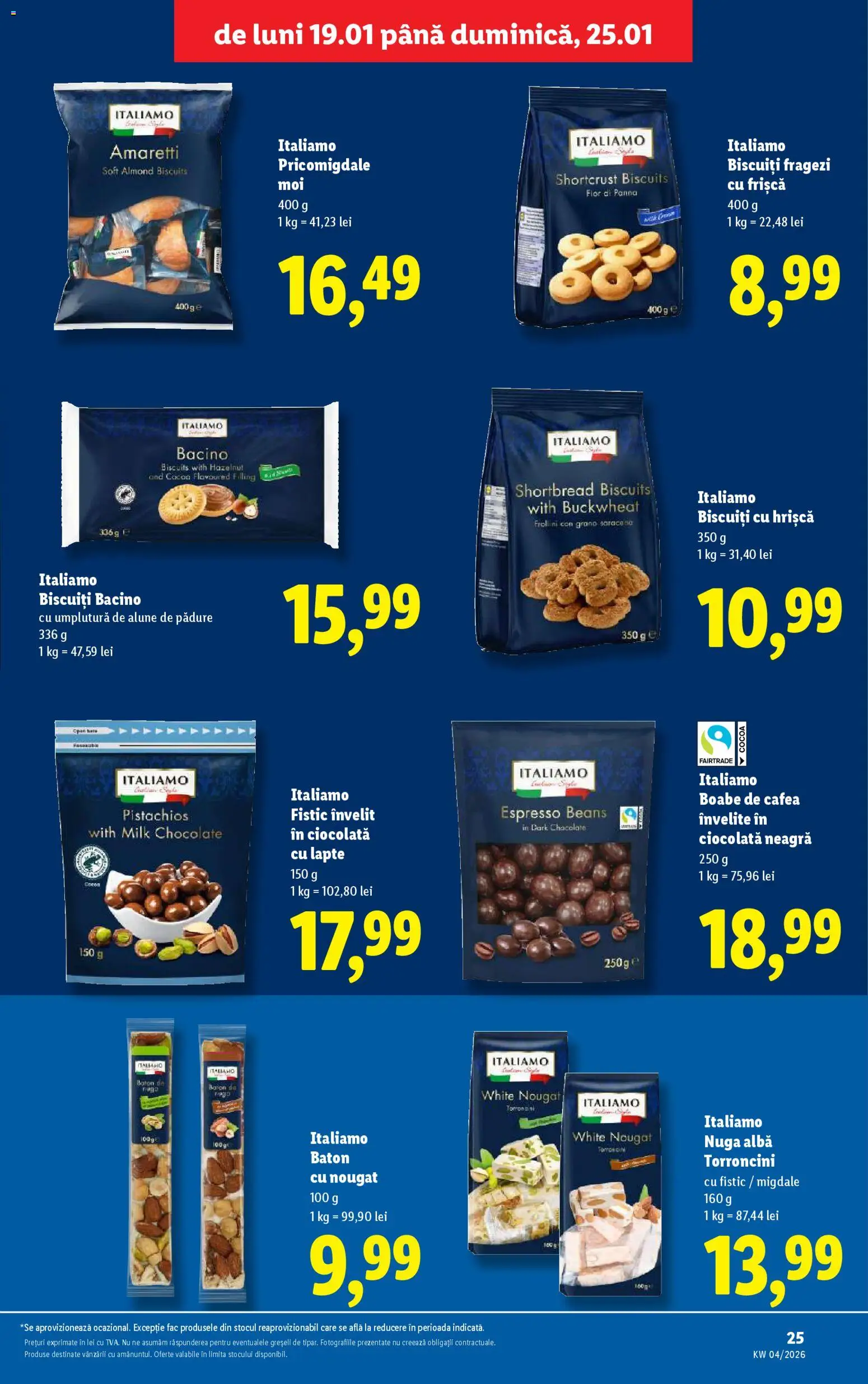 Catalog LIDL 19 - 24 Ianuarie 2026 | Pagina 25 | Produse: Migdale, Lapte, Fistic, Kanca