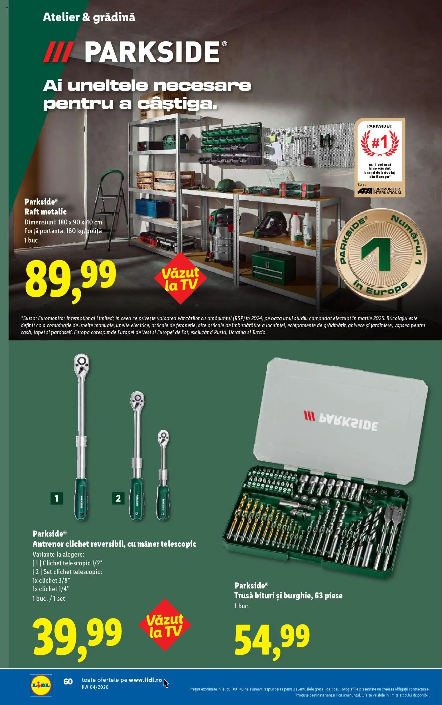 Catalog LIDL 19 - 24 Ianuarie 2026 | Pagina 60 | Produse: Vopsea, Raft, Mâner, Tapet