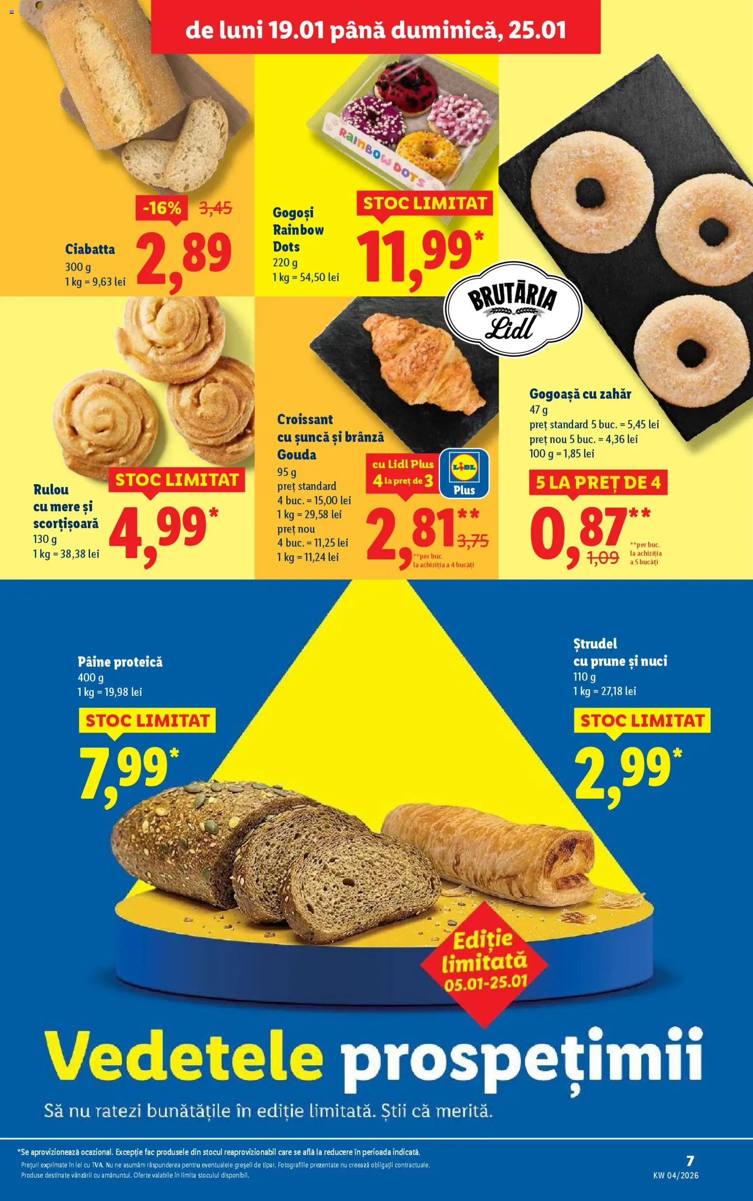 Catalog LIDL 19 - 24 Ianuarie 2026 | Pagina 7 | Produse: Divan, Apple, Pâine, Gouda