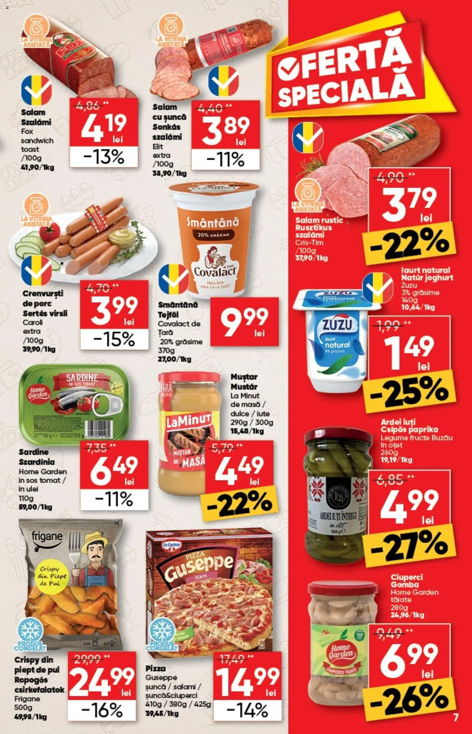 Catalog Profi 7 - 19 Ianuarie 2026 | Pagina 7 | Produse: Crenvurști, Pizza, Legume, Fructe