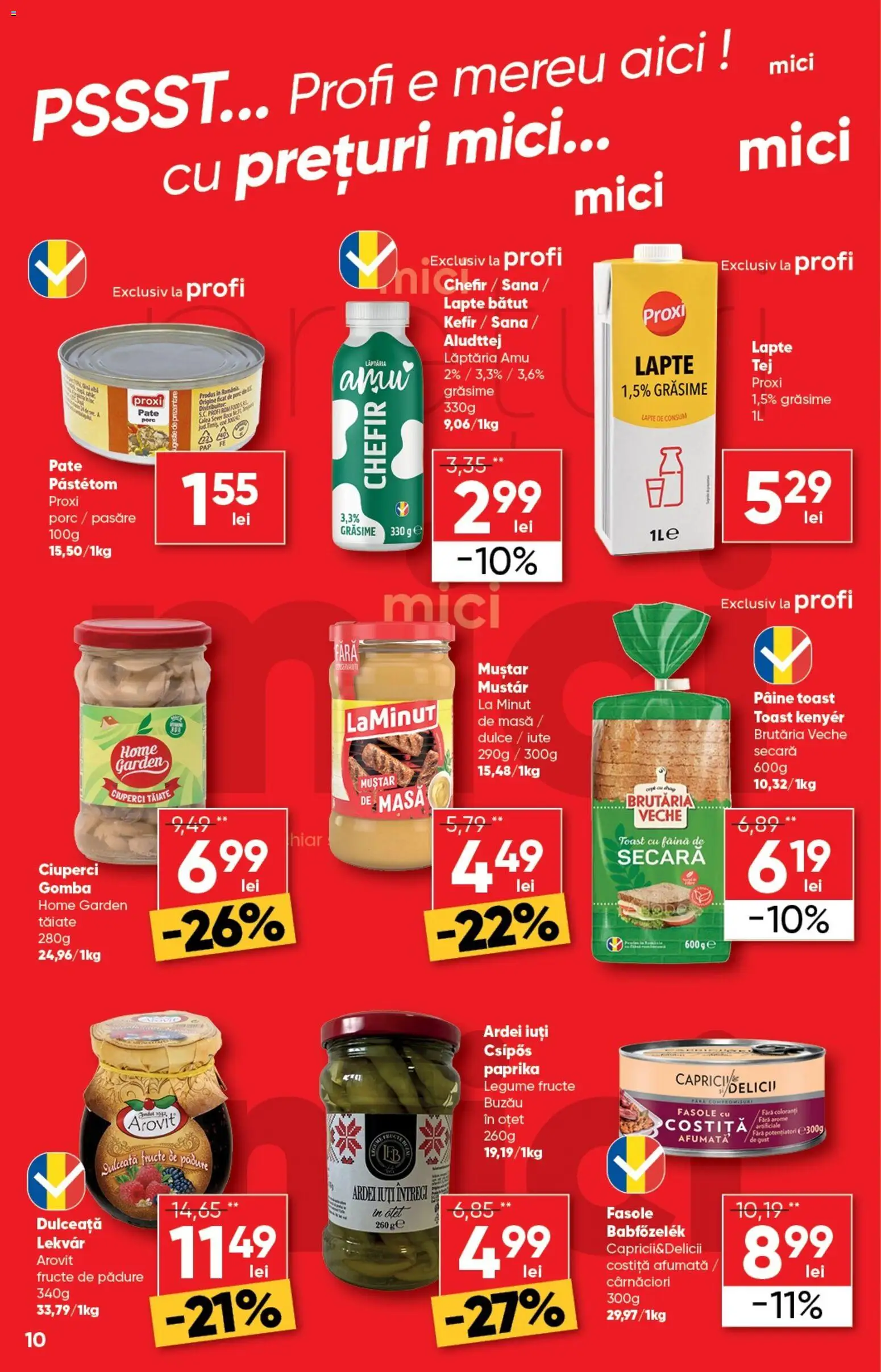 Catalog Profi 7 - 19 Ianuarie 2026 | Pagina 10 | Produse: Pate, Pâine, Muștar, Legume