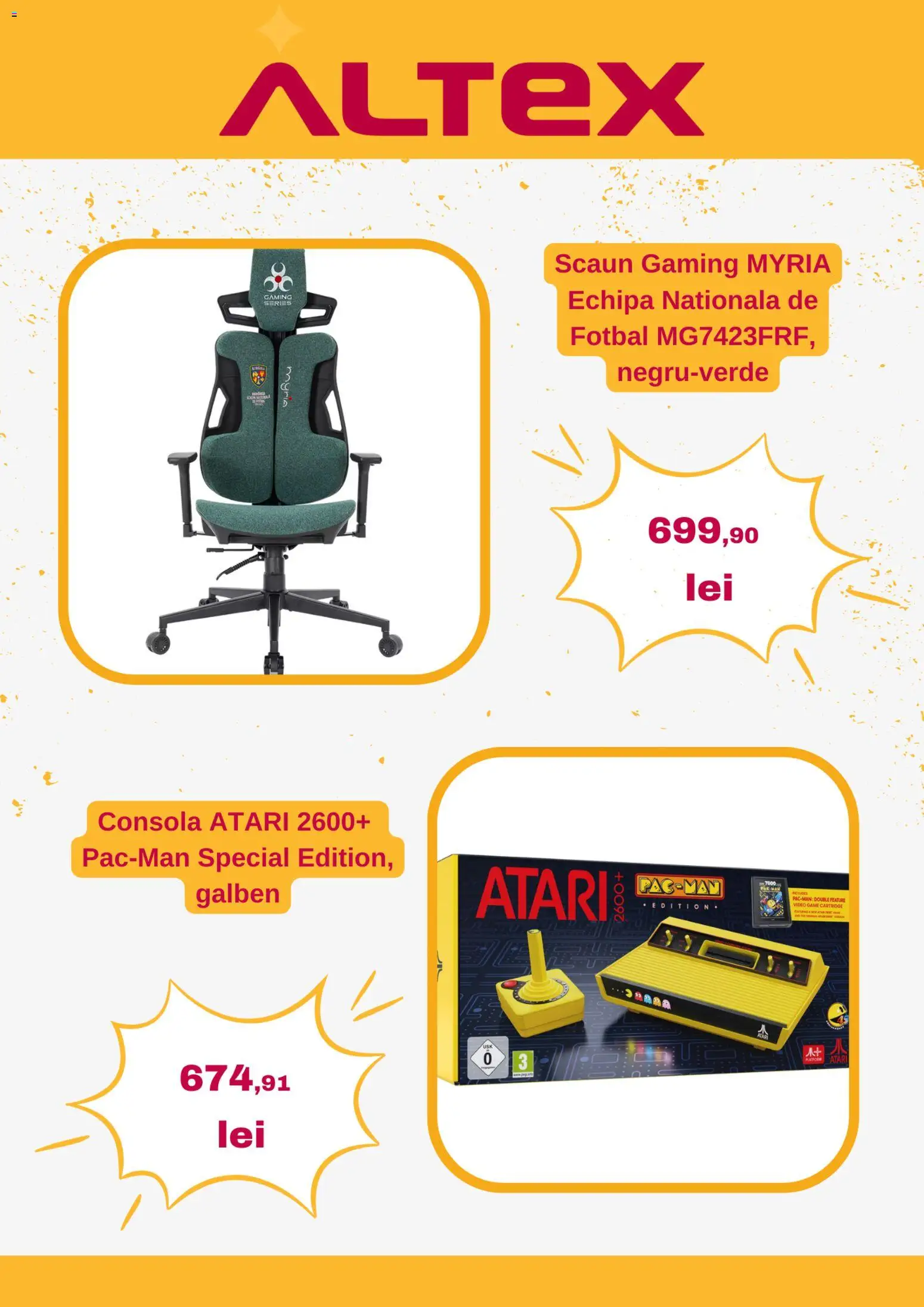Catalog Altex 15 - 20 Ianuarie 2026 | Pagina 4 | Produse: Scaun gaming, Video, Scaun