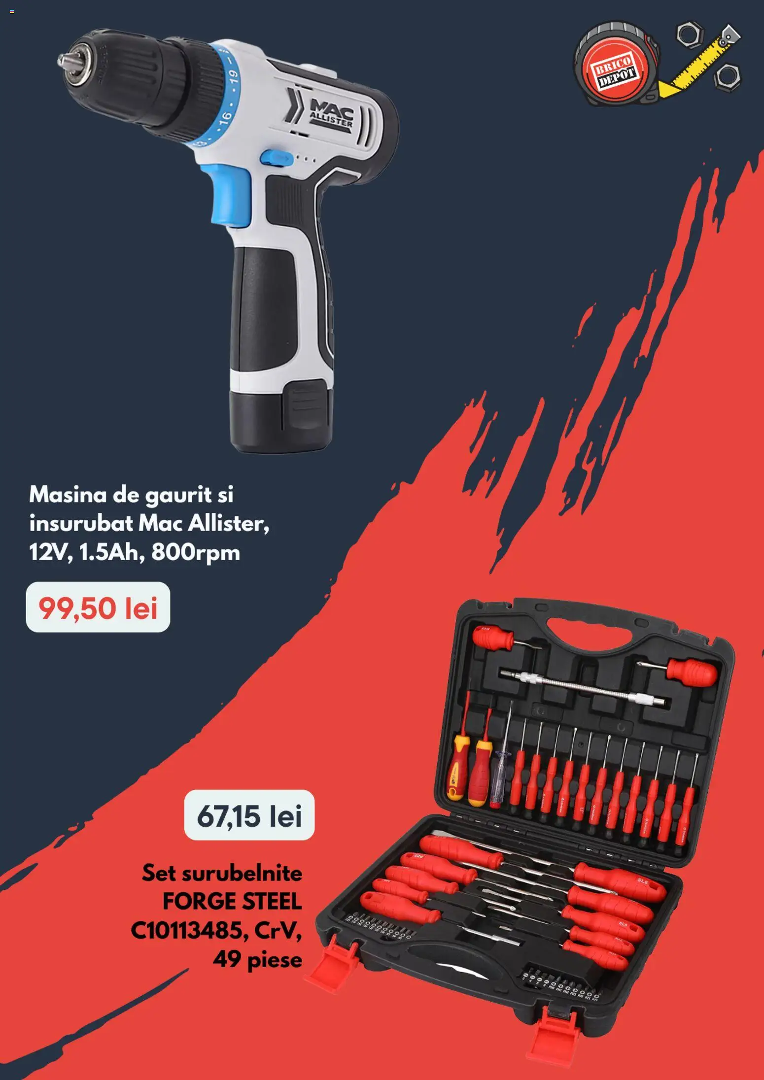 Catalog Brico Depot 15 - 27 Ianuarie 2026 | Pagina 6 | Produse: Mașină de găurit