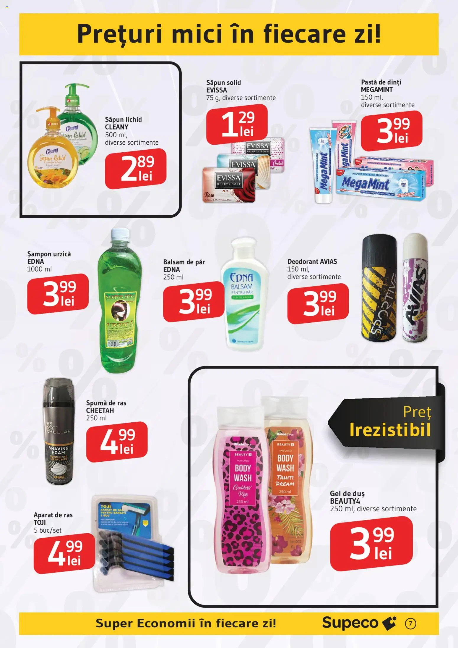 Catalog Supeco 15 - 27 Ianuarie 2026 | Pagina 7 | Produse: Aparat De Ras, Șampon, Săpun, Săpun lichid