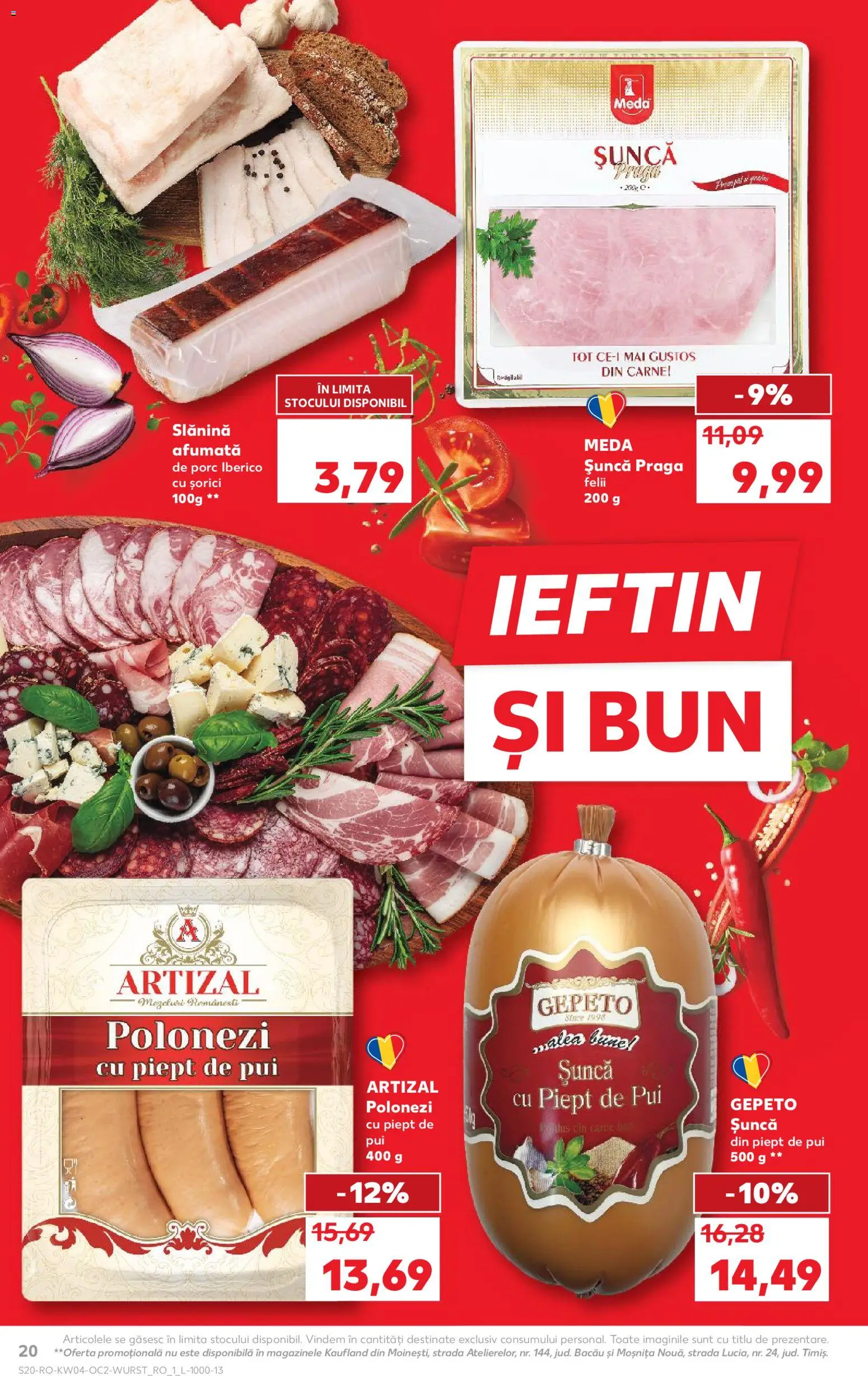Catalog Kaufland 21 - 26 Ianuarie 2026 | Pagina 20 | Produse: Hacıyatmaz Kedi Oyuncağı, Bacon, Șuncă