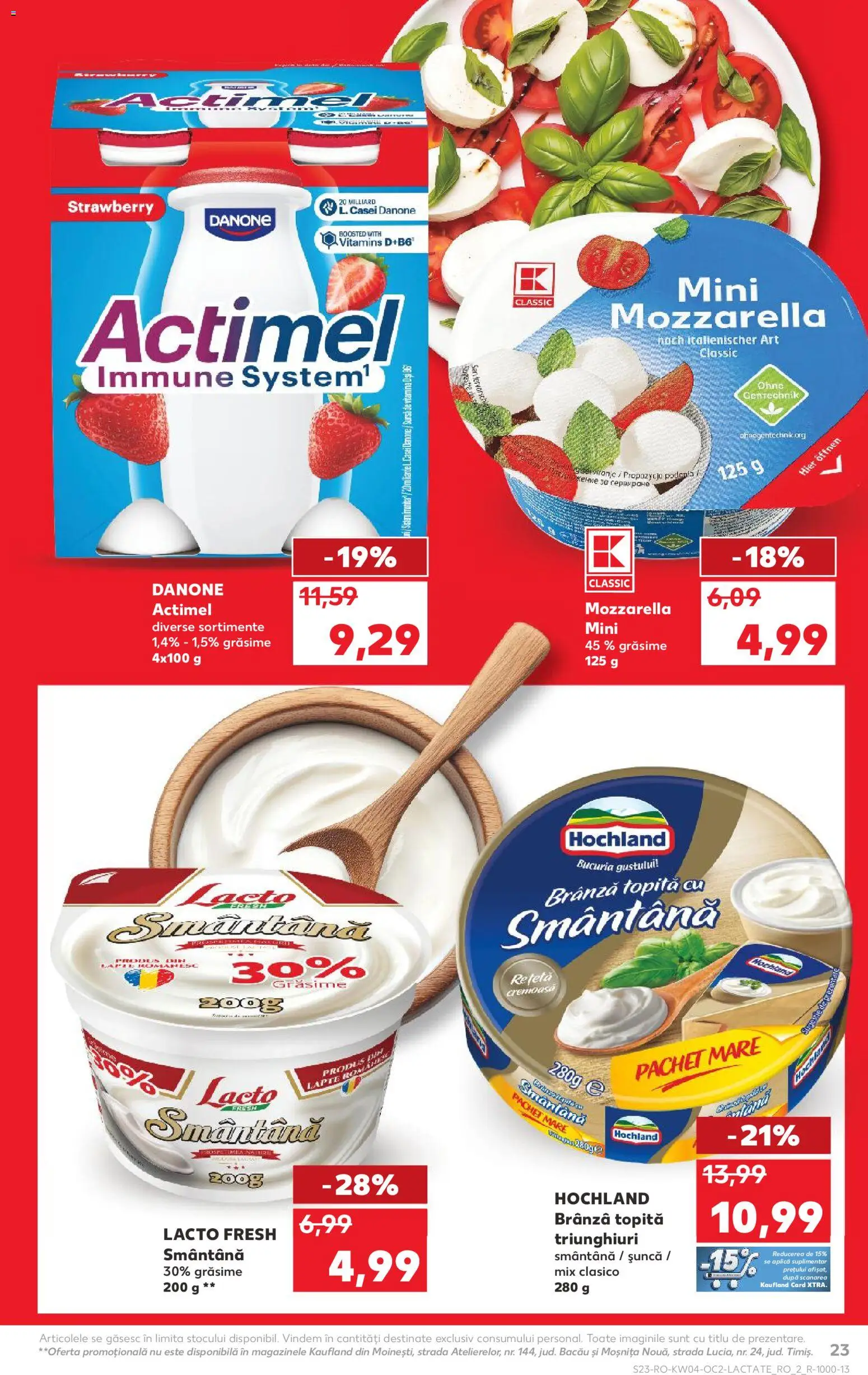 Catalog Kaufland 21 - 26 Ianuarie 2026 | Pagina 23 | Produse: Căști, Lapte, Brânză, Șuncă