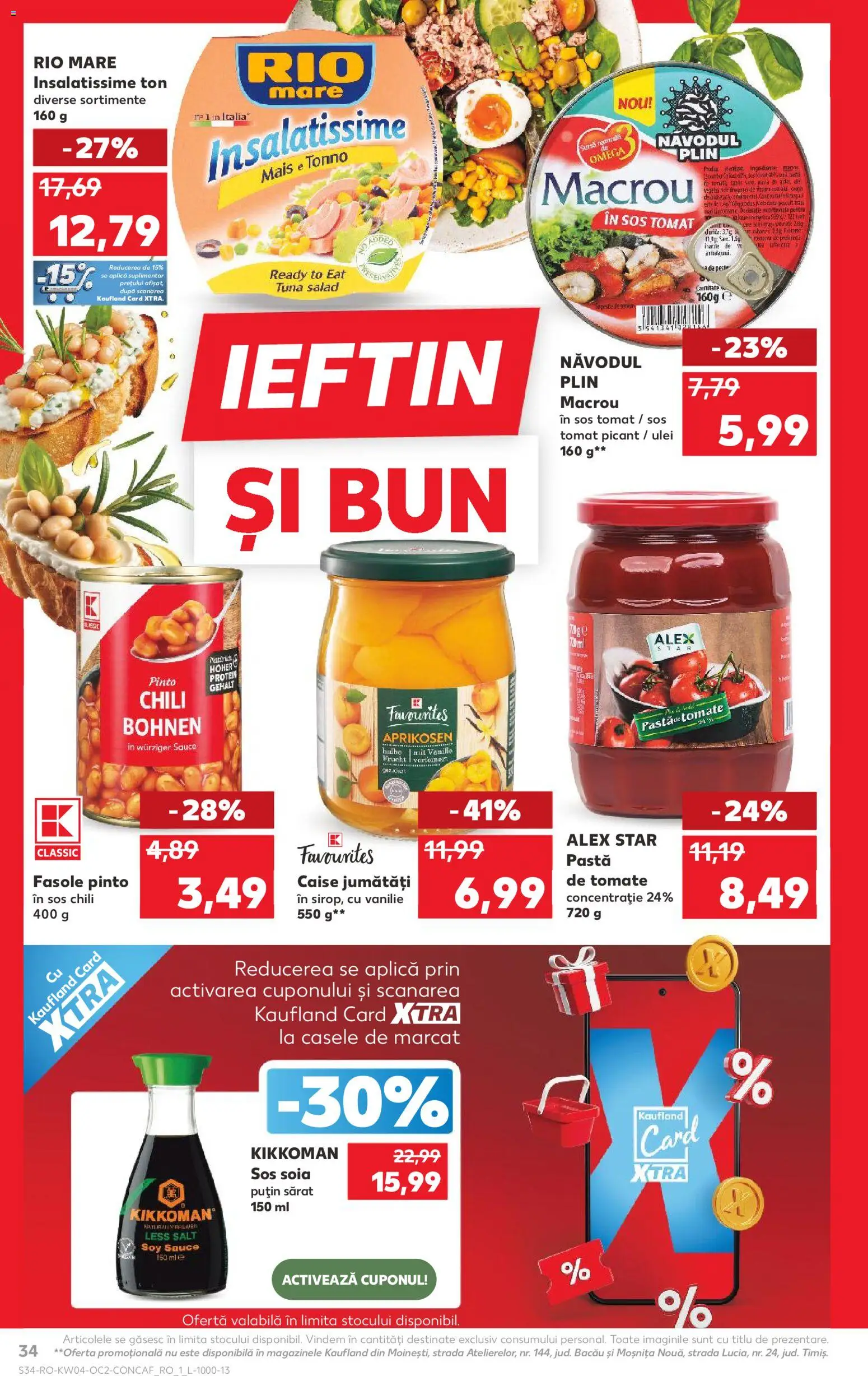 Catalog Kaufland 21 - 26 Ianuarie 2026 | Pagina 34 | Produse: Ulei, Pastă de tomate, Ahtapot, Sos