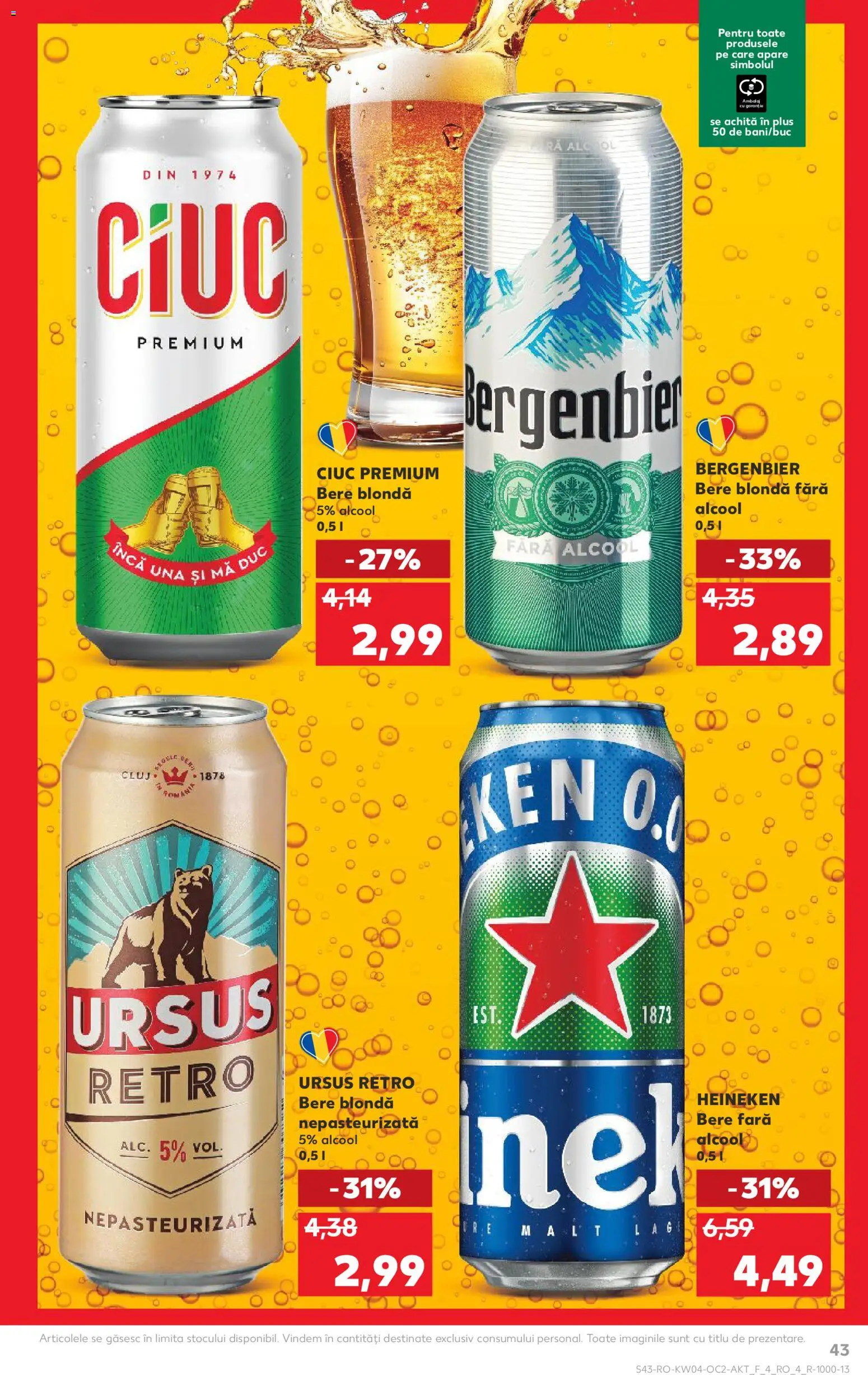 Catalog Kaufland 21 - 26 Ianuarie 2026 | Pagina 43 | Produse: Bere, Plastik Kulübe