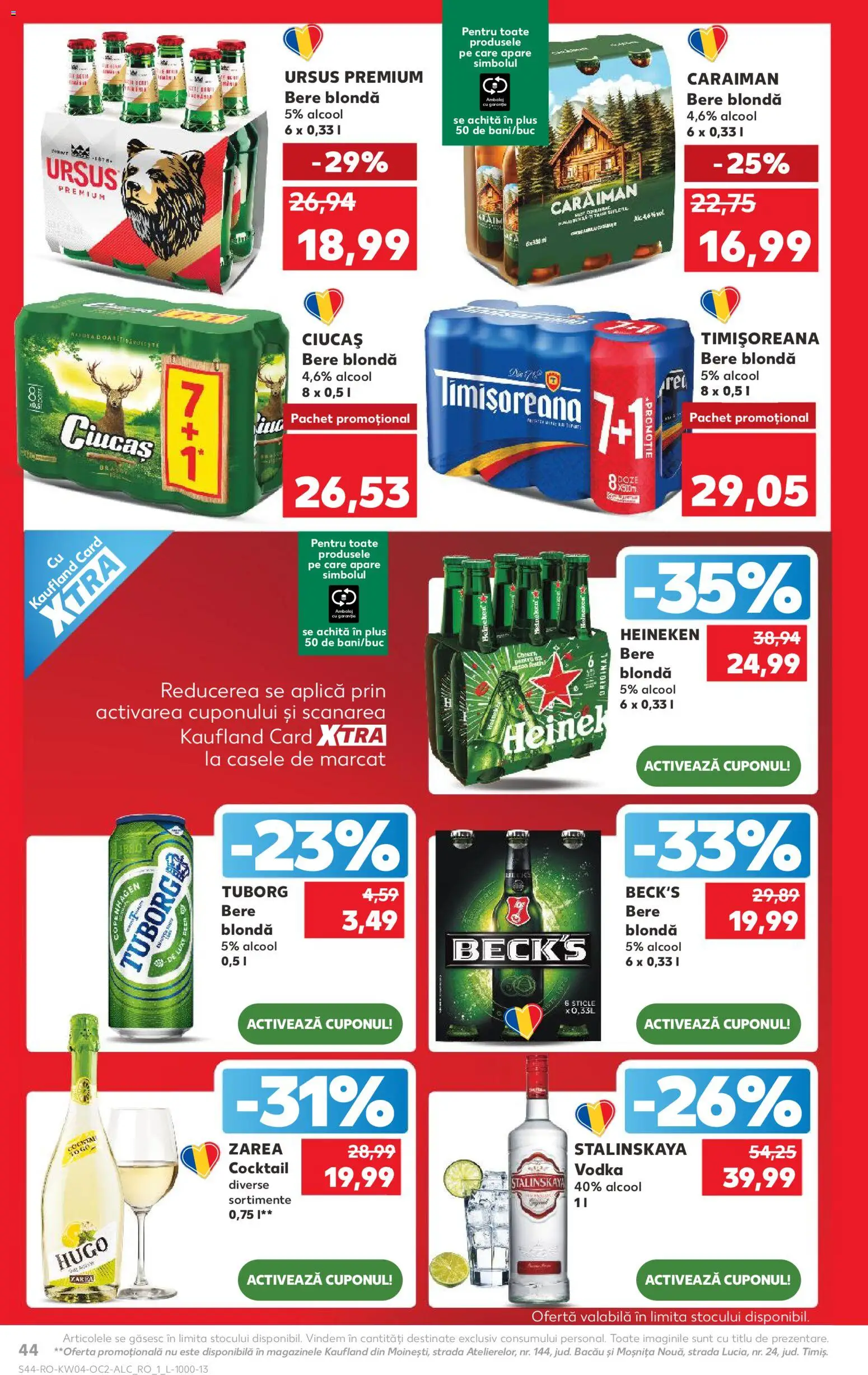 Catalog Kaufland 21 - 26 Ianuarie 2026 | Pagina 44 | Produse: Bere, Cocktail, Vodka