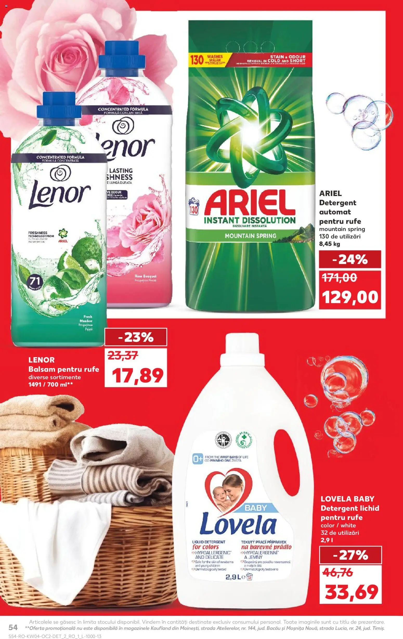 Catalog Kaufland 21 - 26 Ianuarie 2026 | Pagina 54 | Produse: Kedi Ödül Oyuncakları, Balsam, Yorgan, Detergent