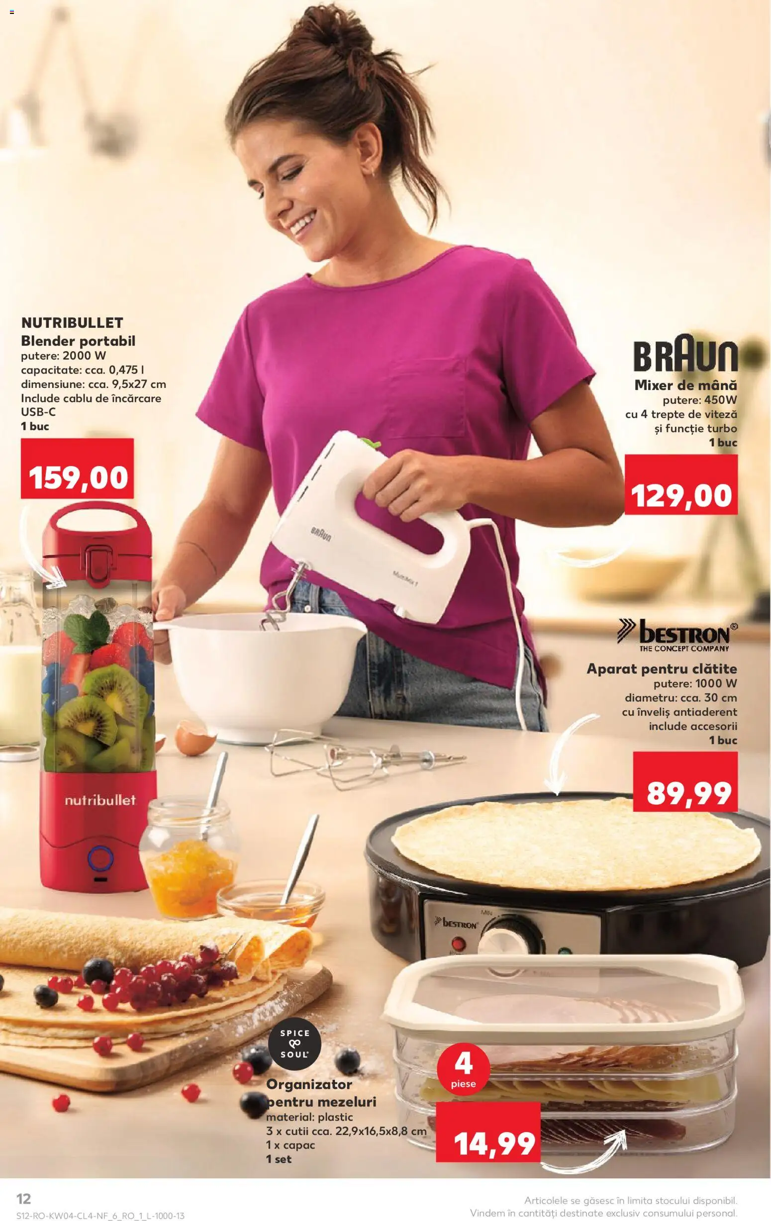 Catalog Kaufland 21 - 26 Ianuarie 2026 | Pagina 12 | Produse: Cablu, Blender, Mixer, Clătite