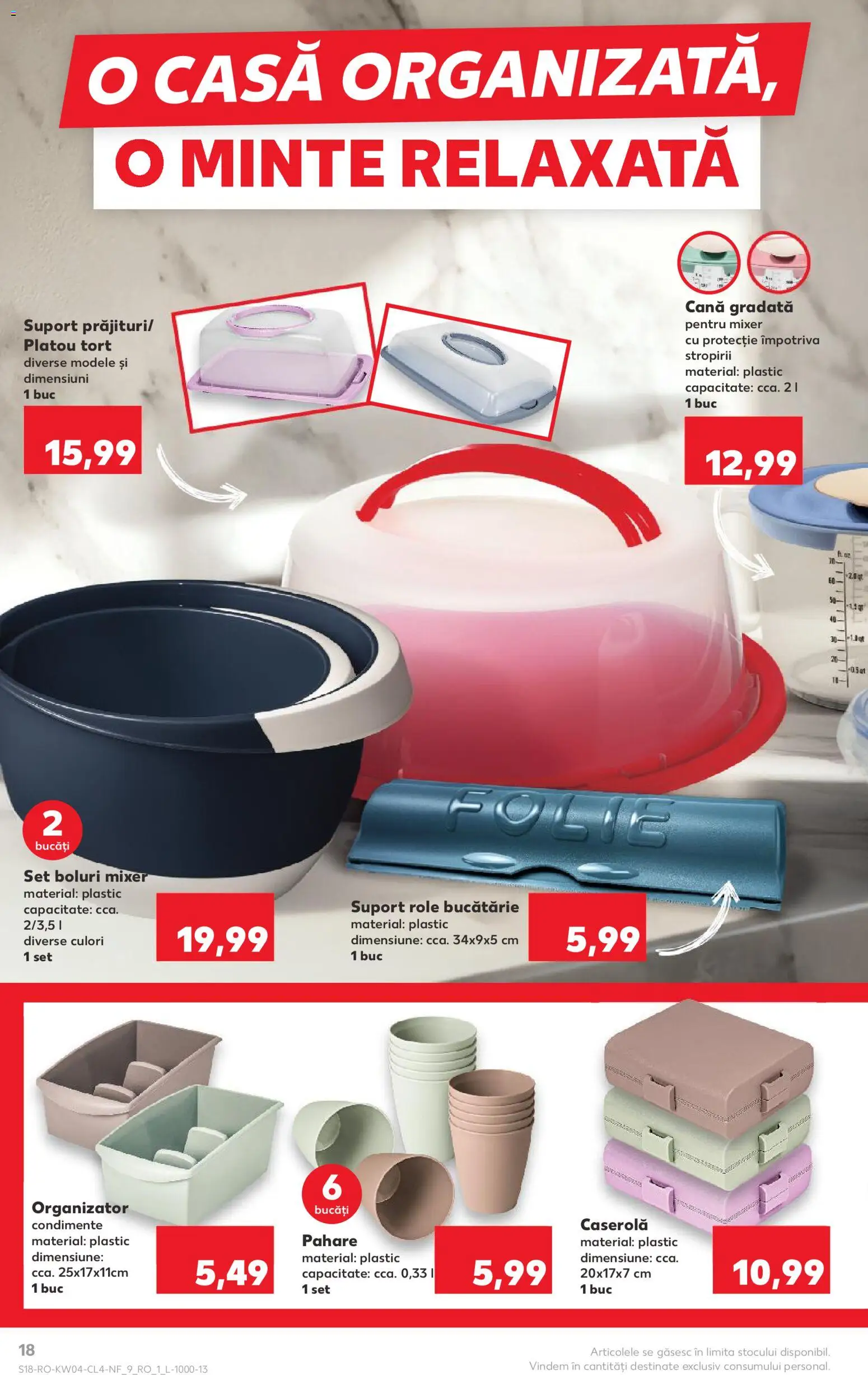Catalog Kaufland 21 - 26 Ianuarie 2026 | Pagina 18 | Produse: Pahare, Mixer, Role, Condimente