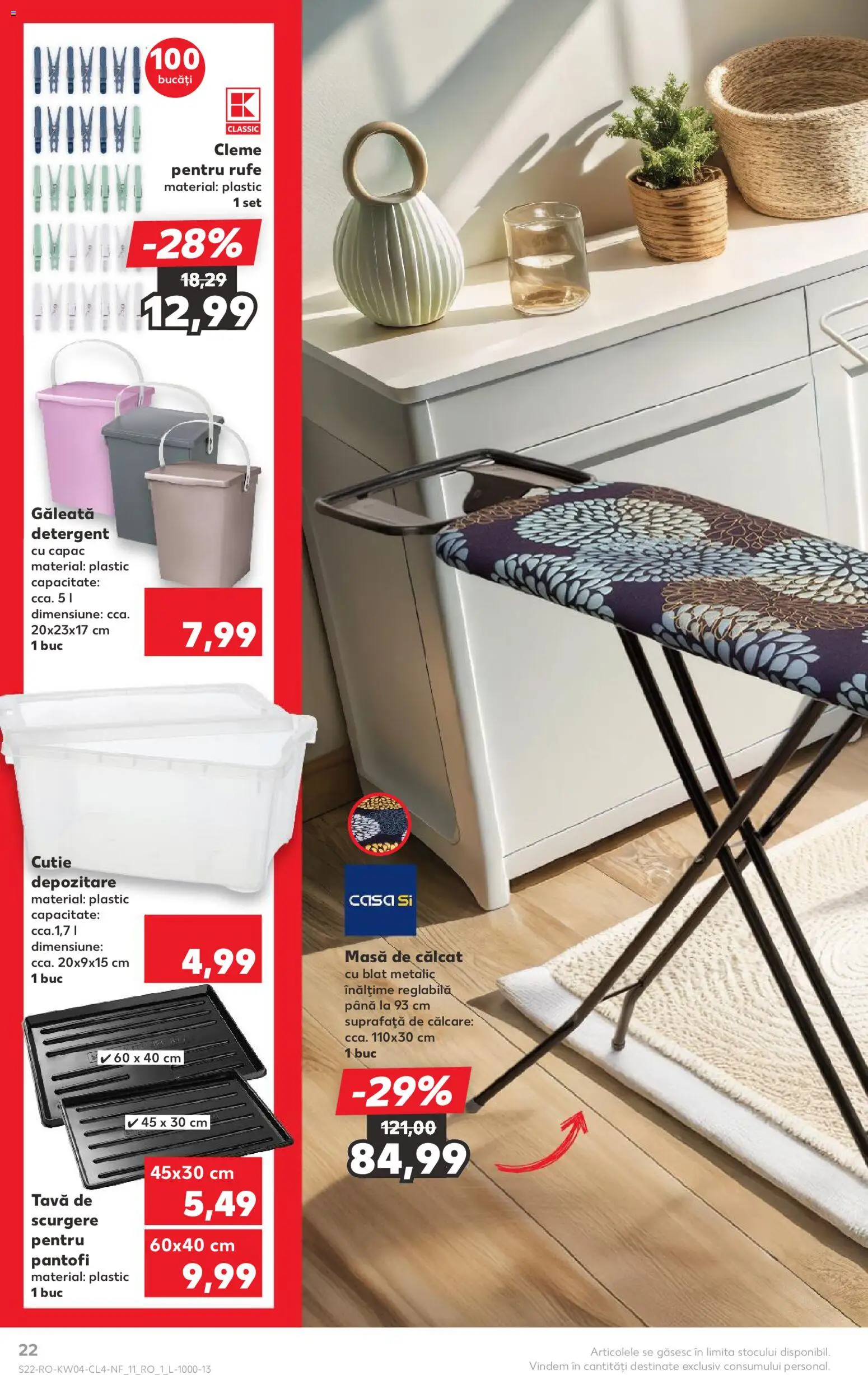 Catalog Kaufland 21 - 26 Ianuarie 2026 | Pagina 22 | Produse: Pantofi, Masă, Cutie, Detergent