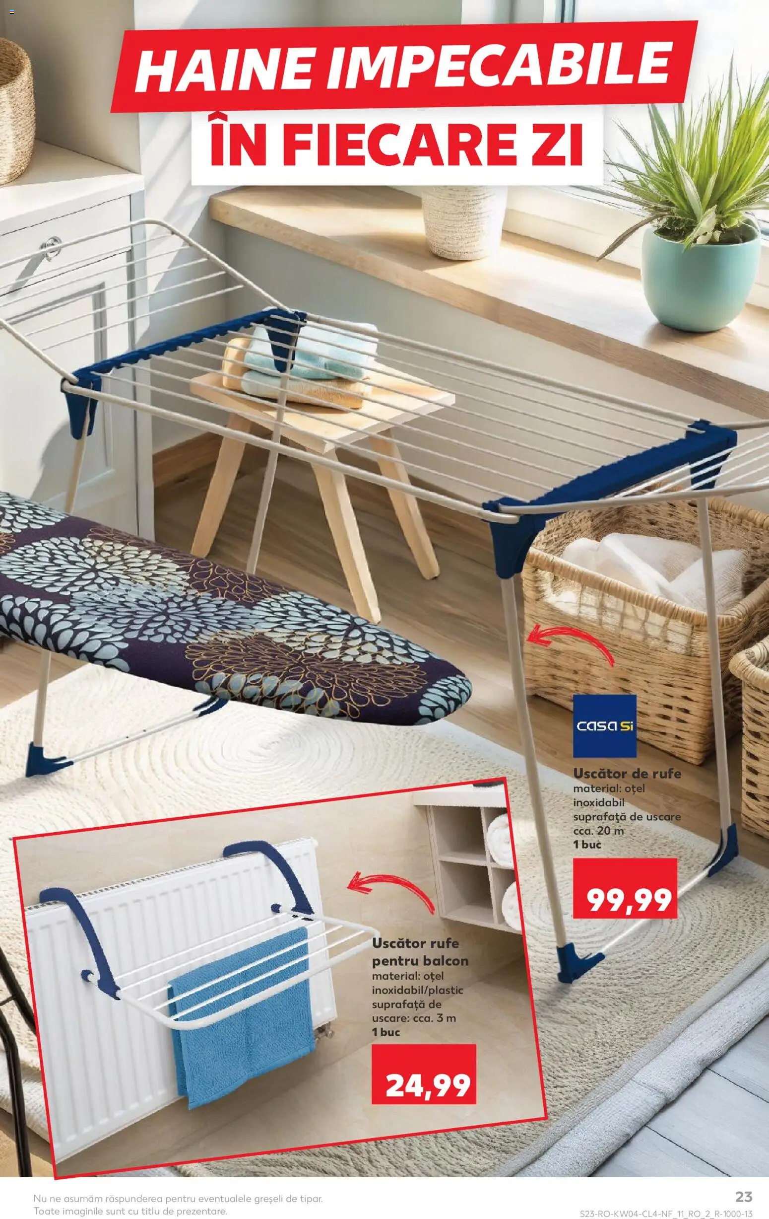 Catalog Kaufland 21 - 26 Ianuarie 2026 | Pagina 23 | Produse: Uscător, Uscător rufe, Haine