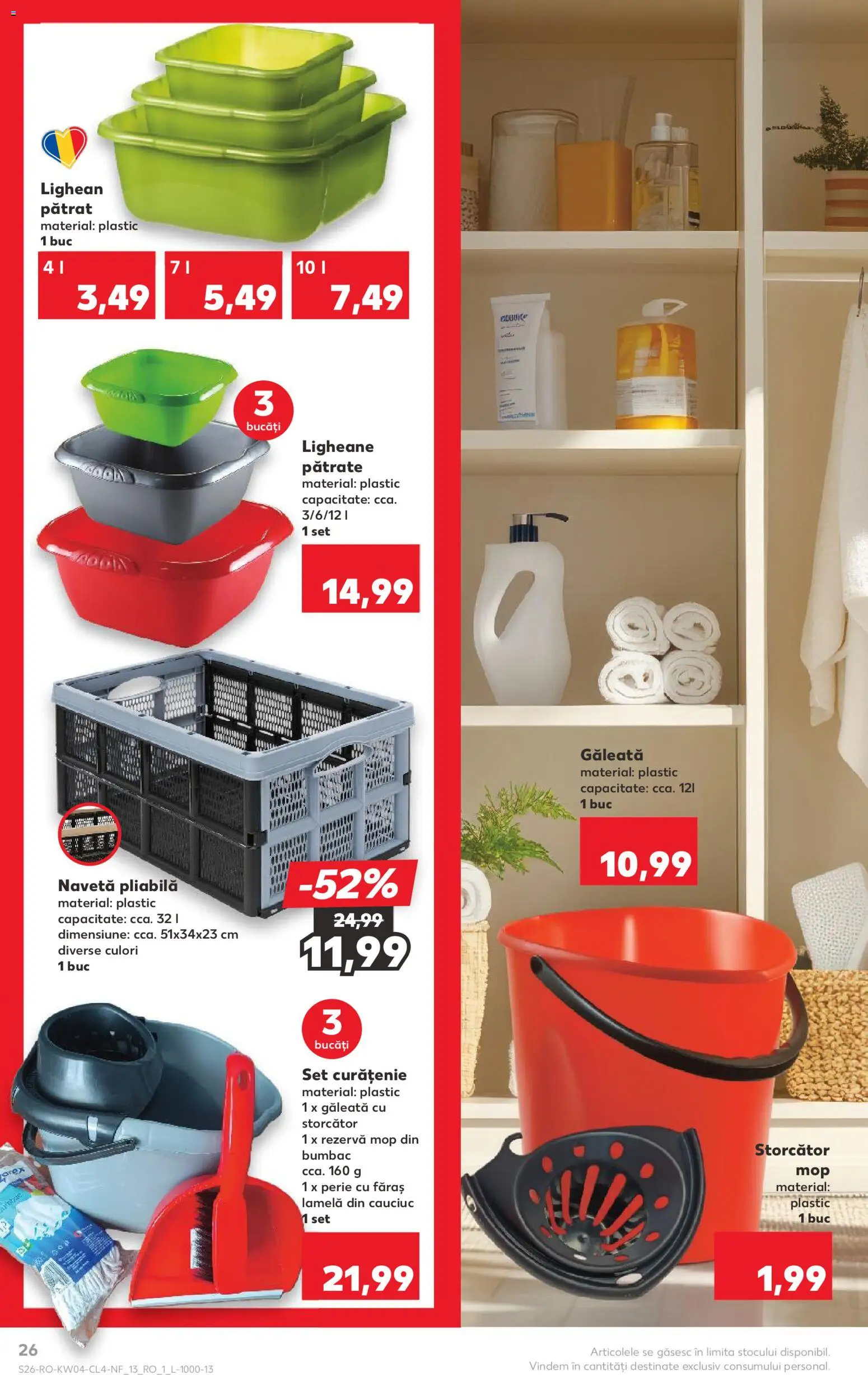 Catalog Kaufland 21 - 26 Ianuarie 2026 | Pagina 26 | Produse: Storcător, Mop, Perie