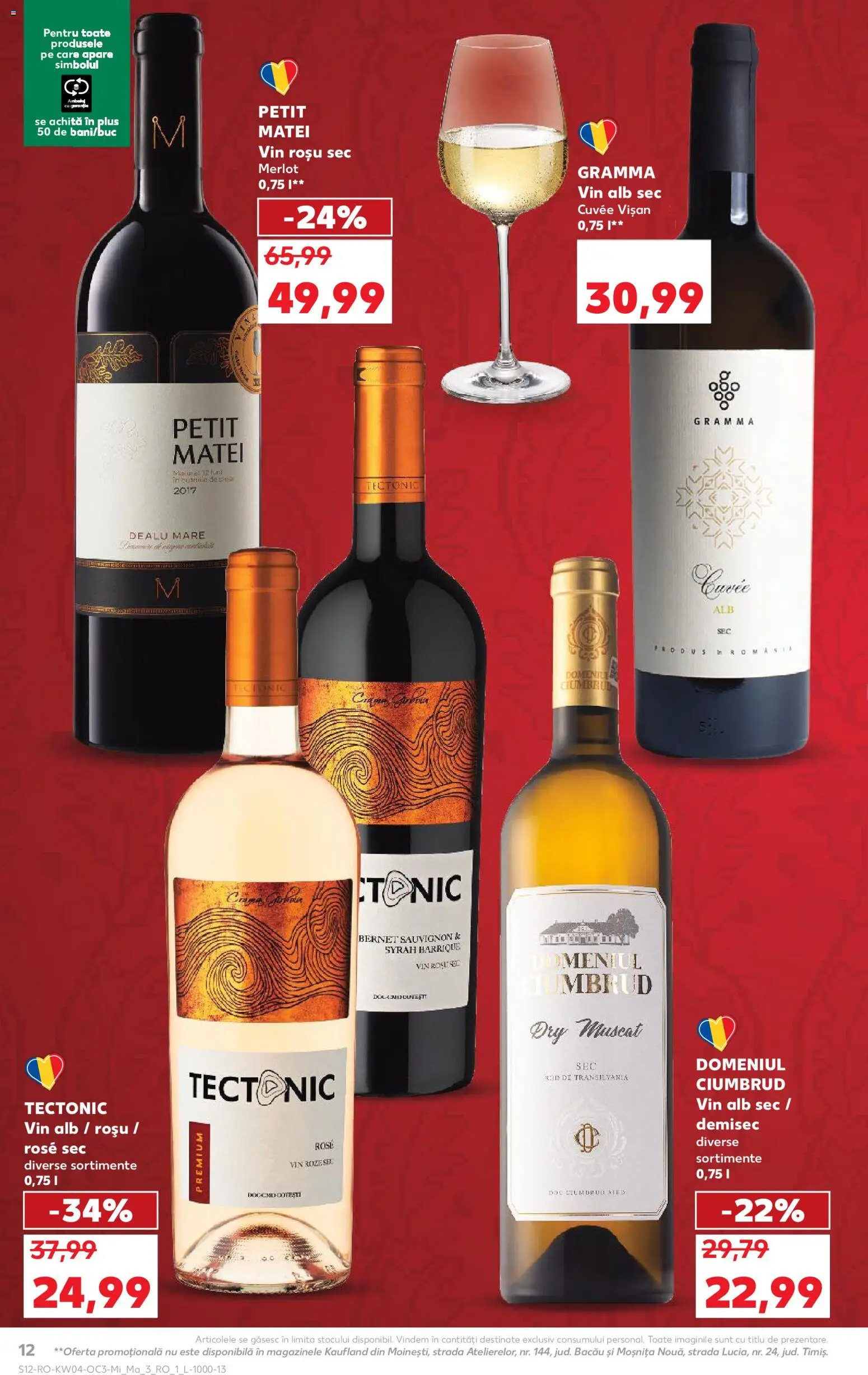 Catalog Kaufland 21 - 26 Ianuarie 2026 | Pagina 12 | Produse: Vin